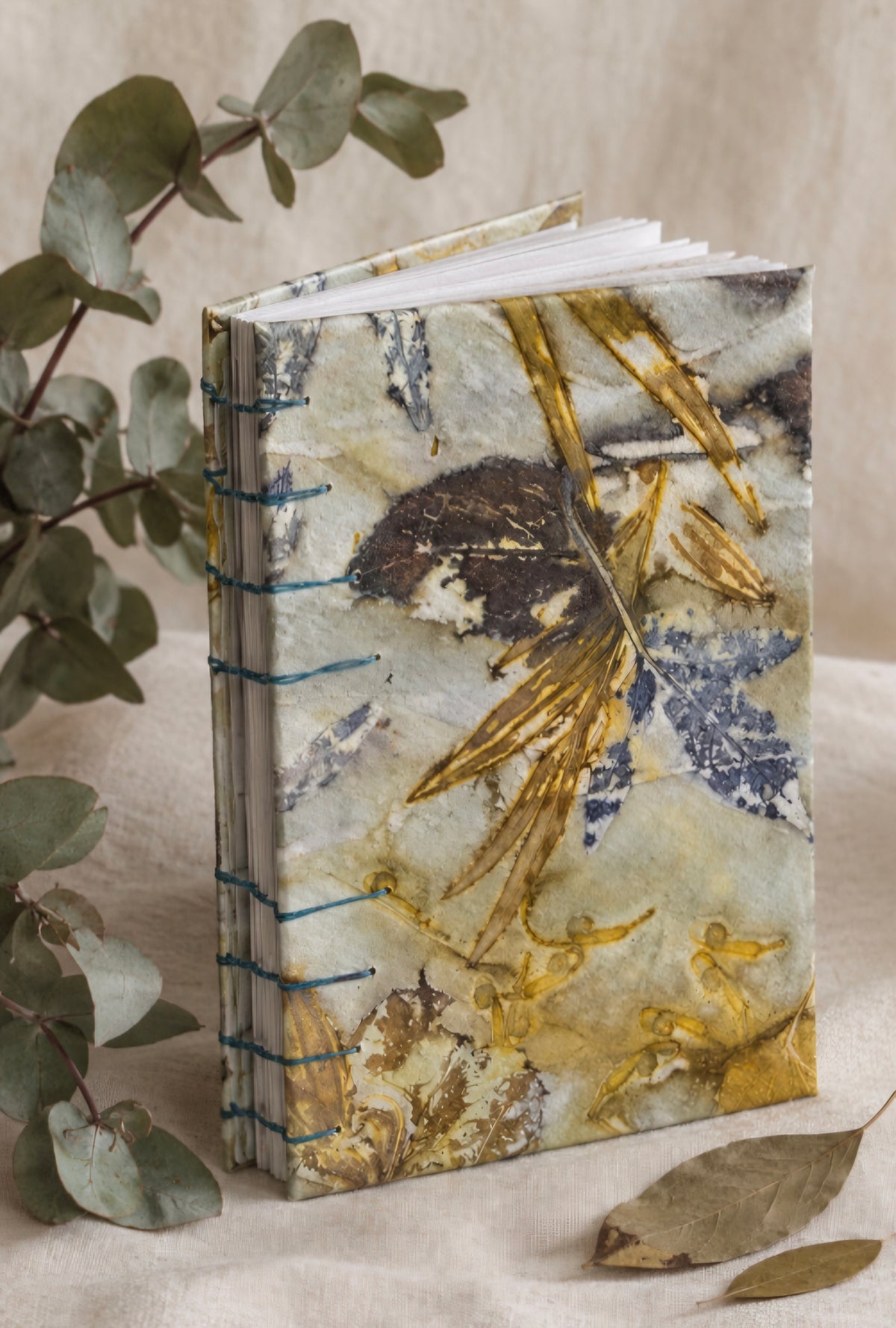 Golden Botanicals – Eco-Printed Journal