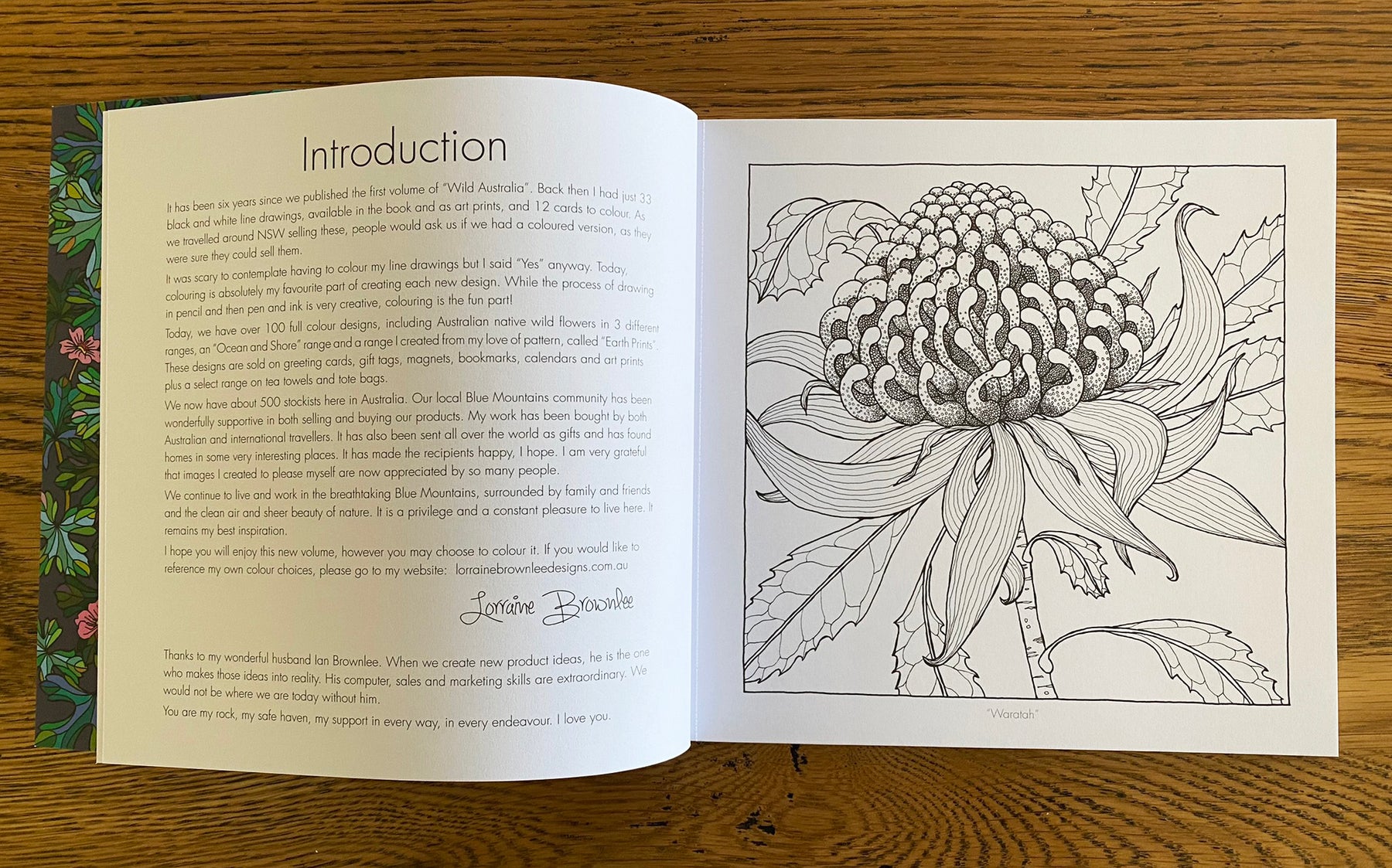 WILD AUSTRALIA Volume 2 - Not just another colouring book. A beautifully presented book of 34 line illustrations for you to colour and frame.