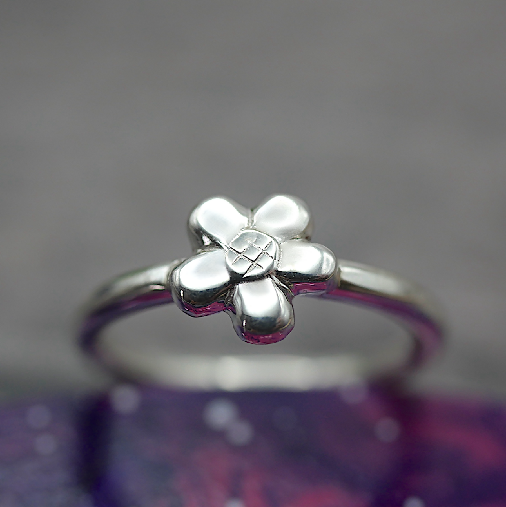 flower ring sterling silver galaxy edge sml