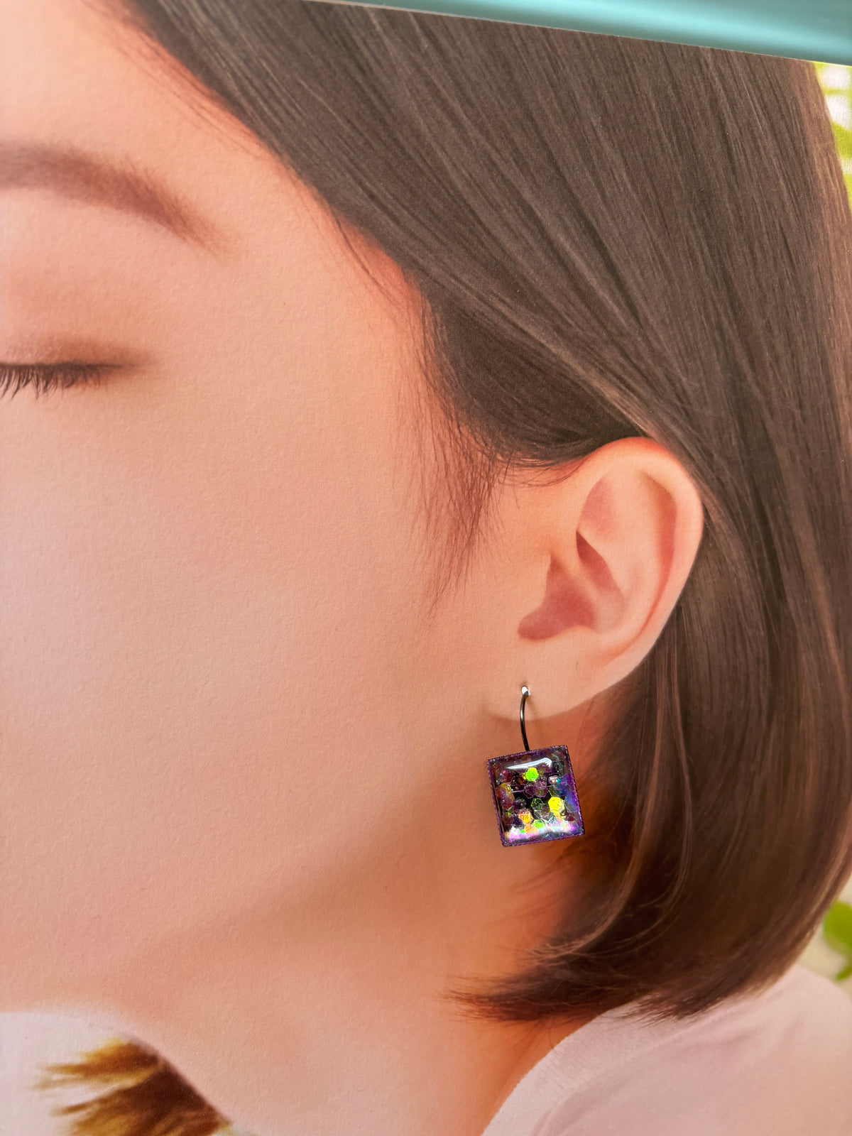 Square Resin earrings