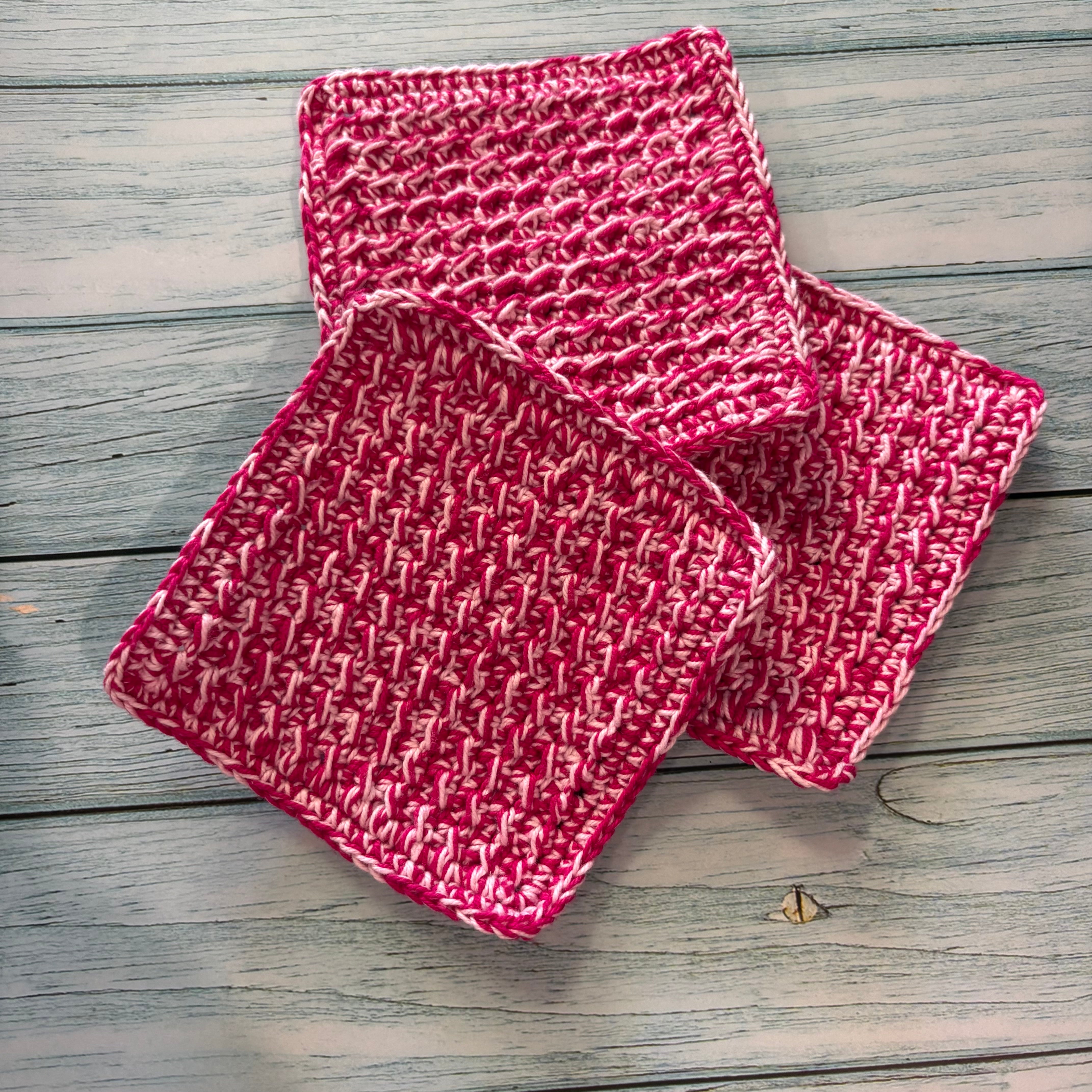 Crochet Reusable Dishcloths - set of 3