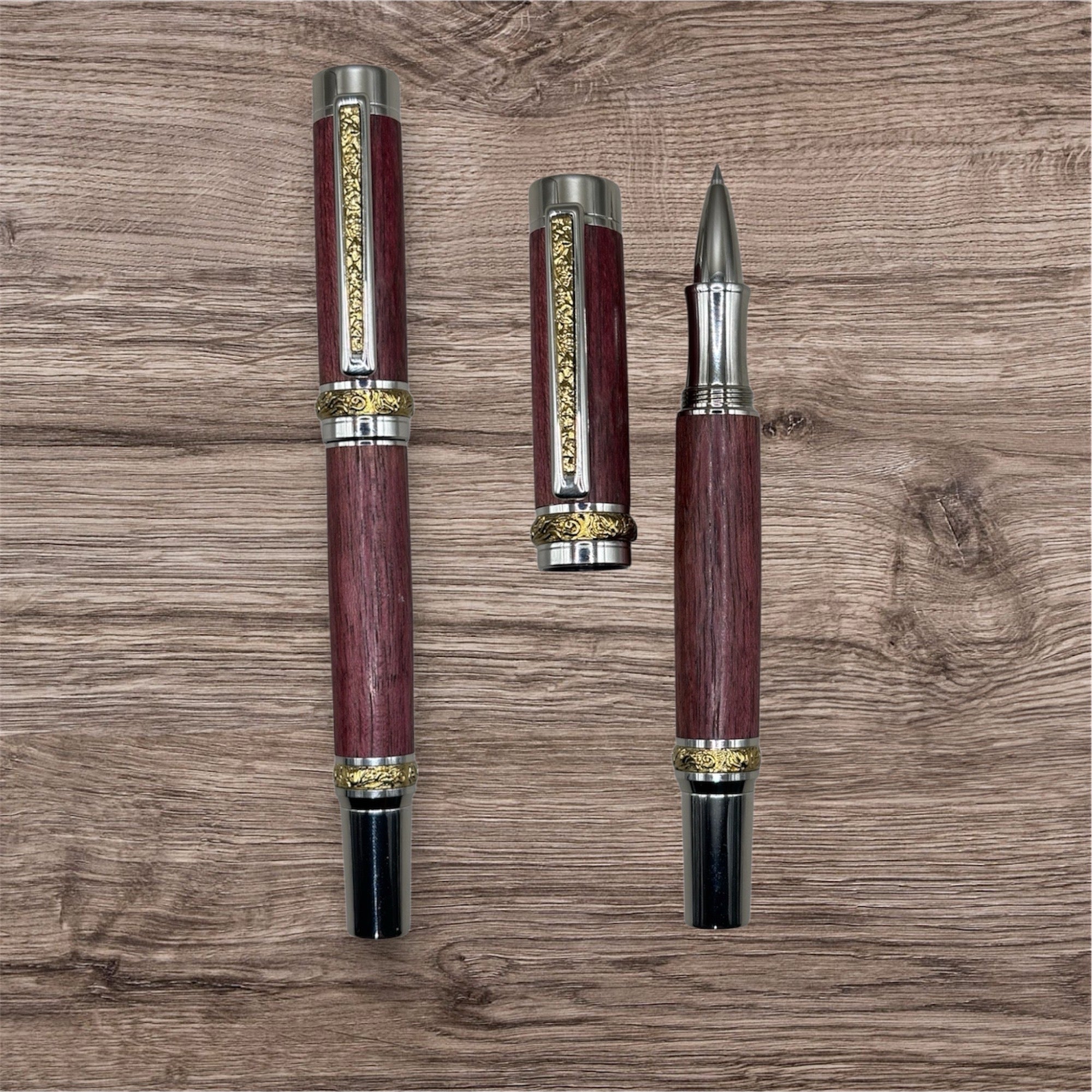 Roman Harvest Purple Heart Rollerball Pen