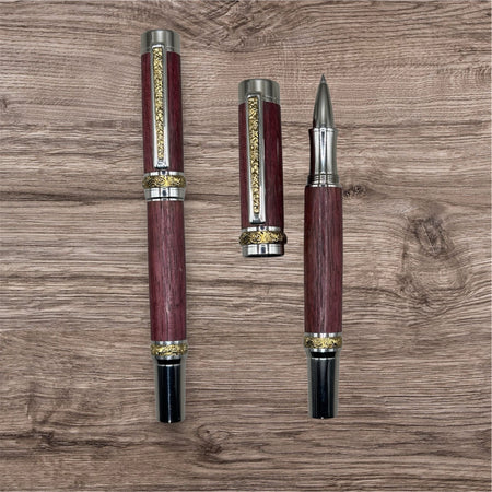 Roman Harvest Purple Heart Rollerball Pen