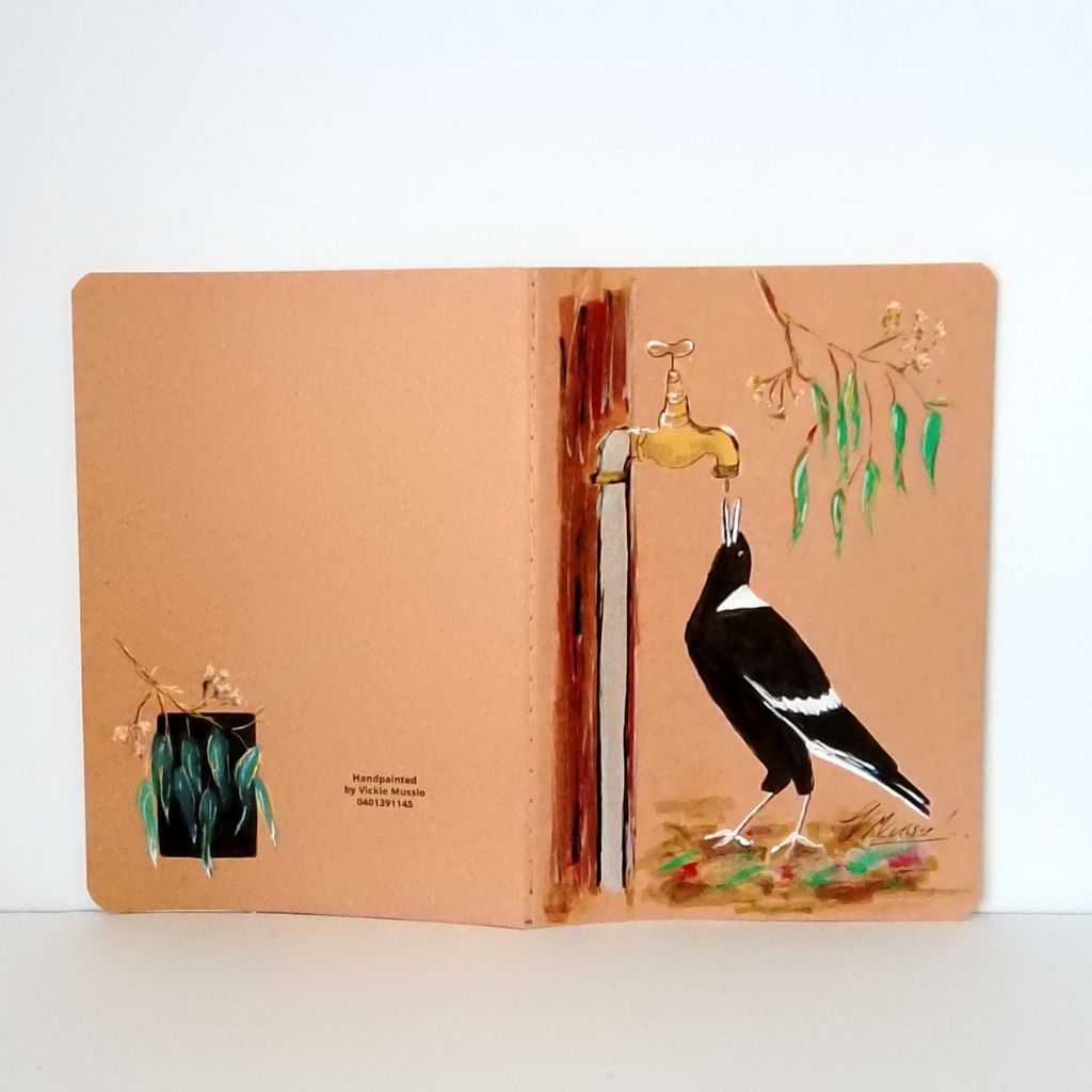 Magpie Handpainted Series of Notebooks