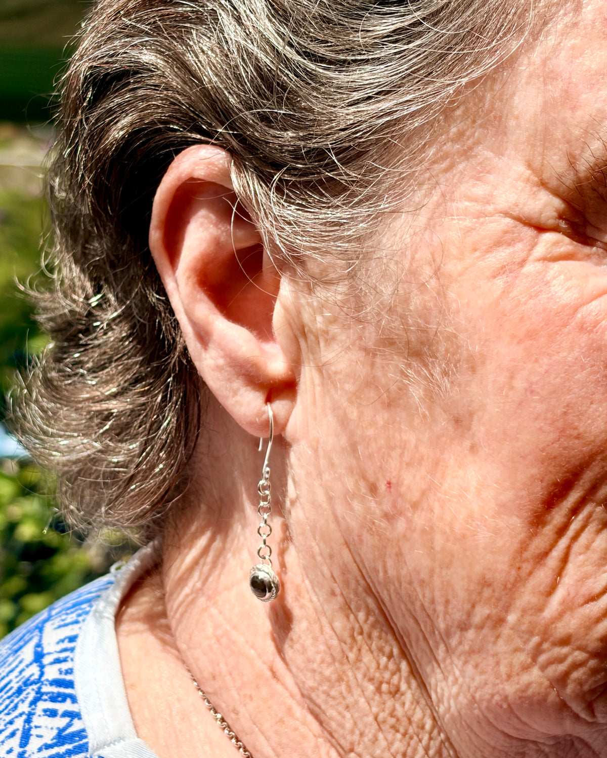 Labradorite Dew Drop Sterling Silver Earrings