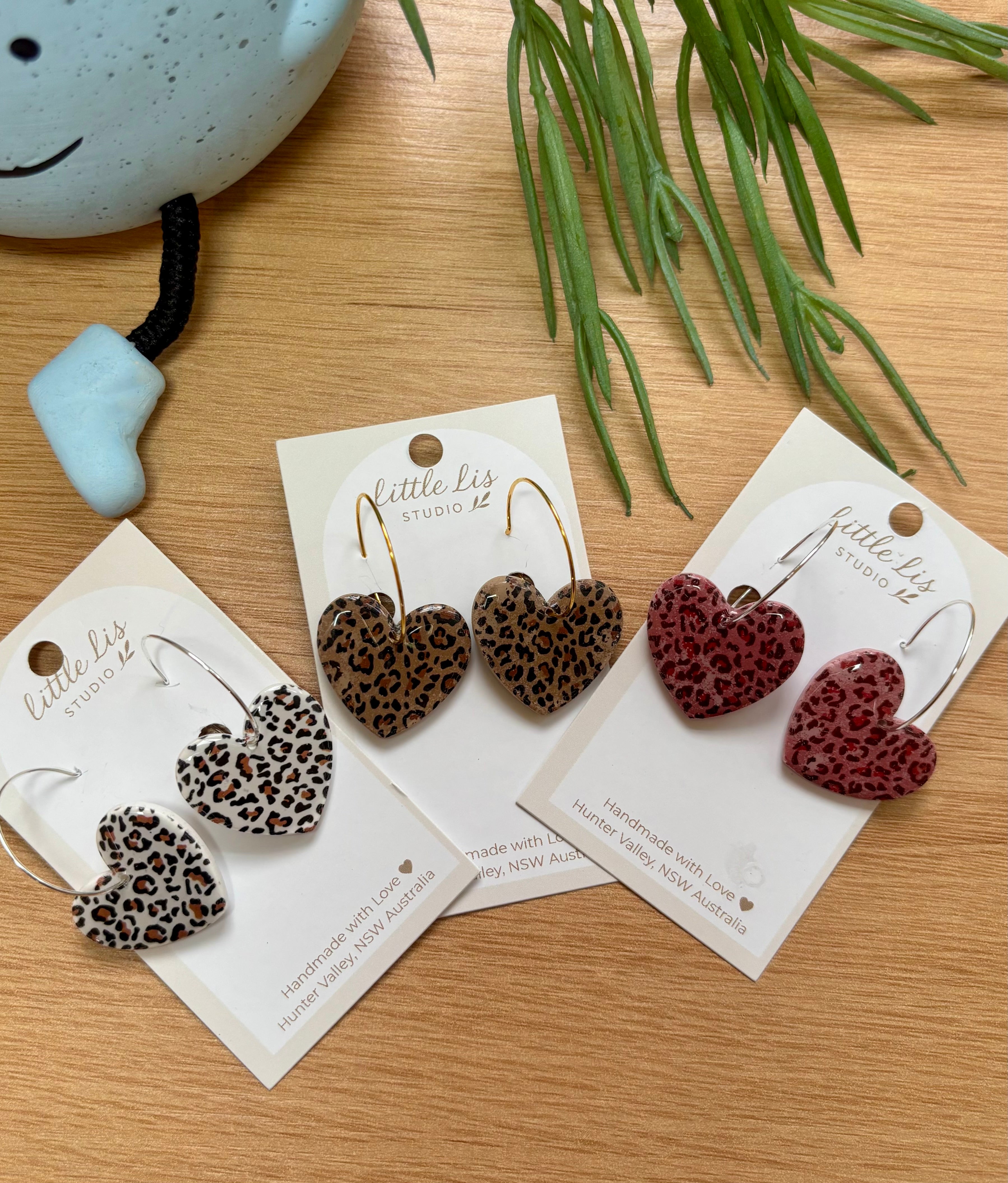 Wild at Heart - Leopard Print Earrings