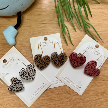 Wild at Heart - Leopard Print Earrings
