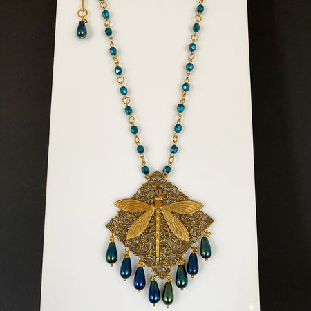 Necklace Dragonfly filigree