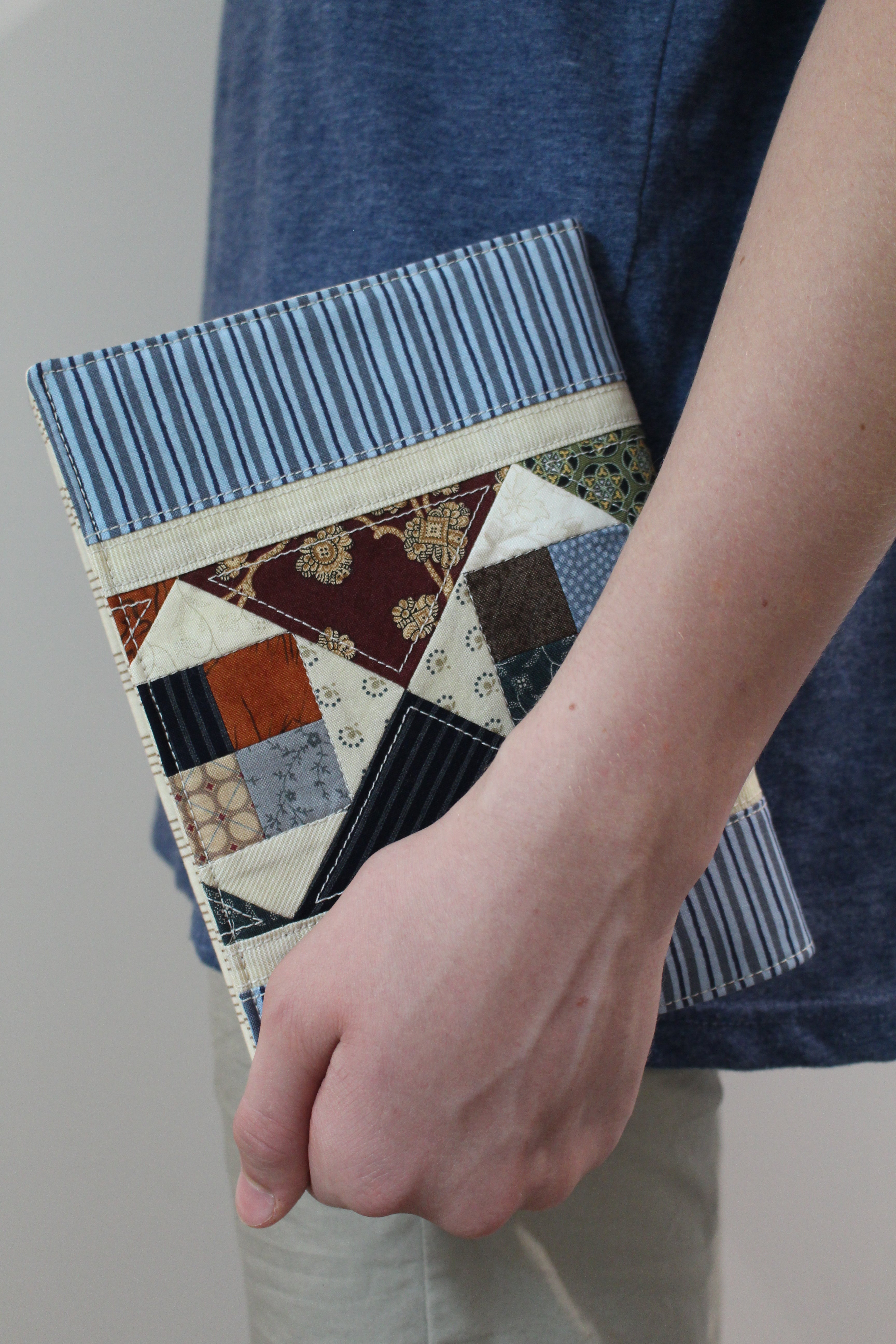 PDF Sewing Pattern Patchwork Quilted A5 Notebook Cover