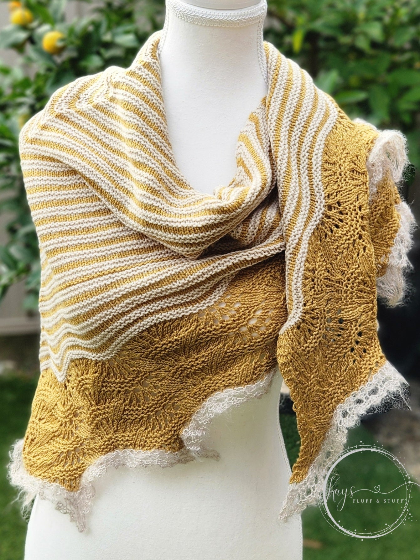 Handknit Aplaca Blend Shawl / Wrap