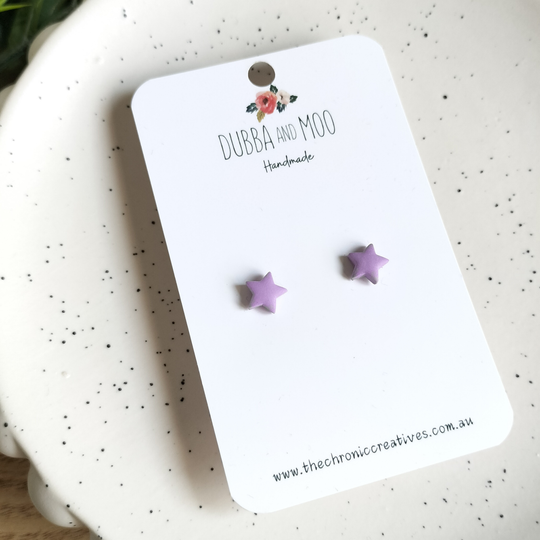 Mini Star Studs Polymer Clay - 9mm in 20 Colour Options