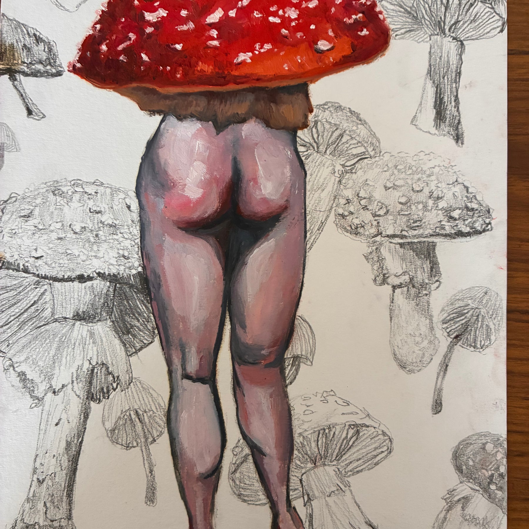 Original Mushroom Lady Artwork