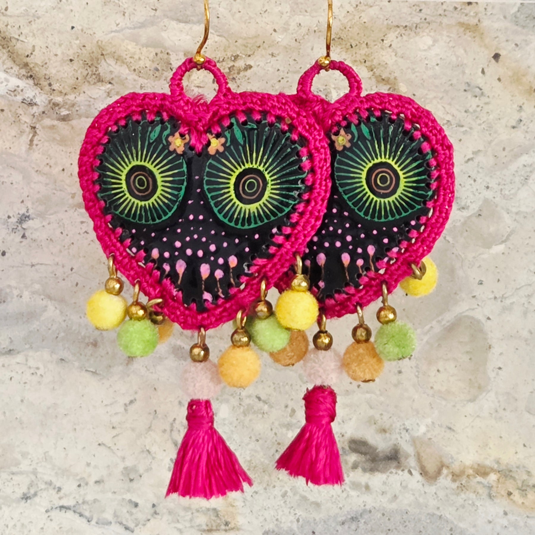 Mexican Heart Earrings