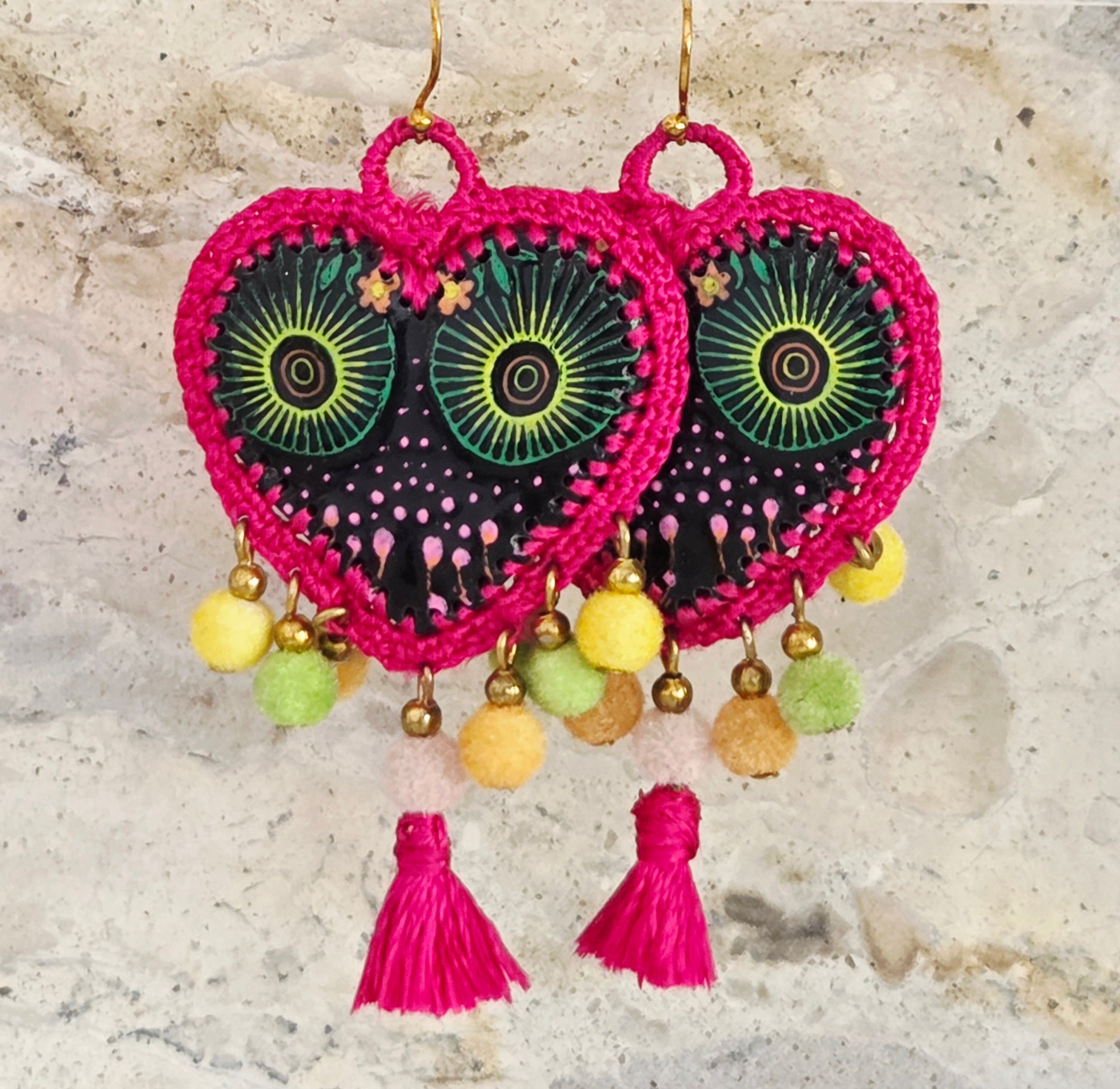 Mexican Heart Earrings