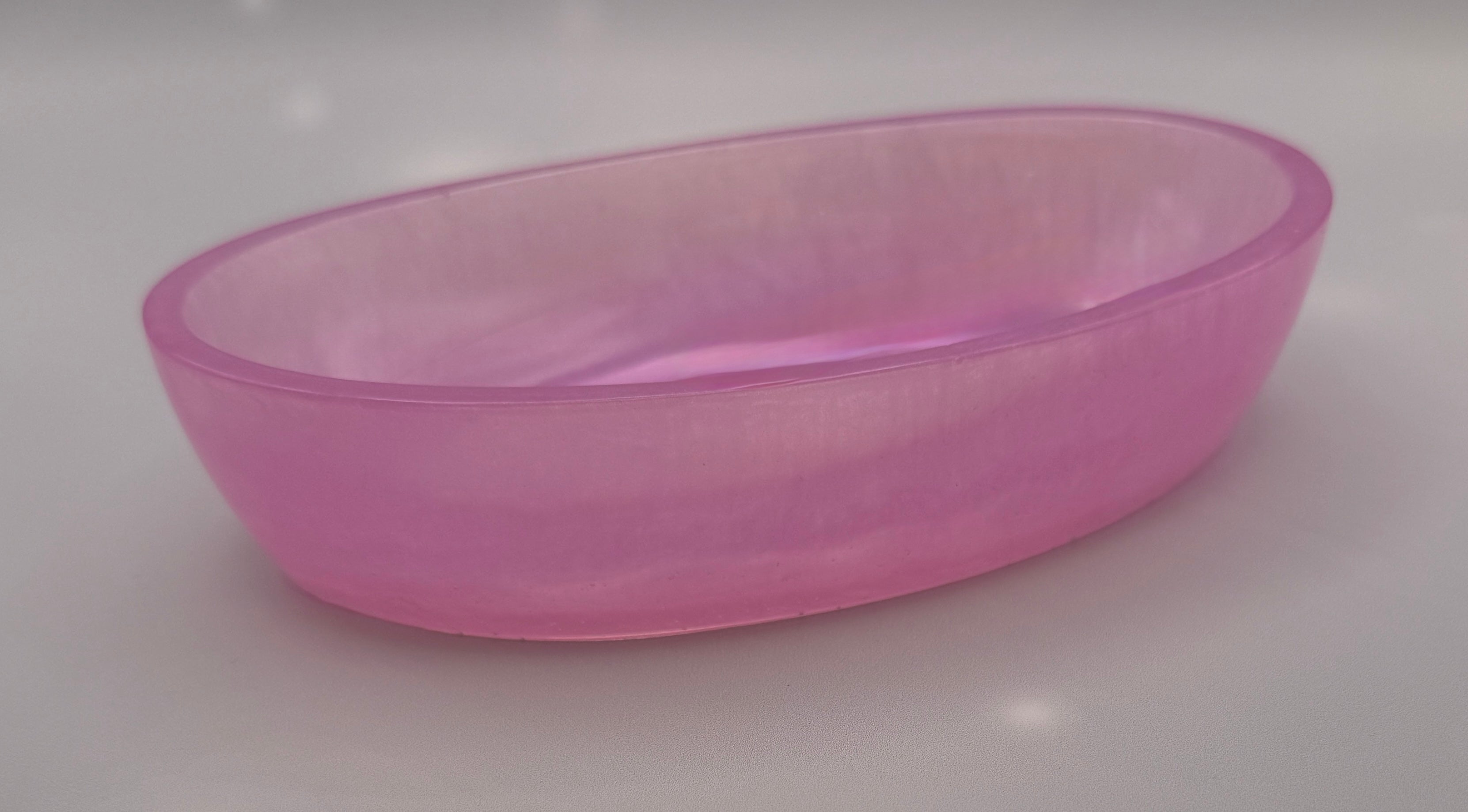 Handmade Oval Resin Bowl - Bold. Sparkly. Unique.