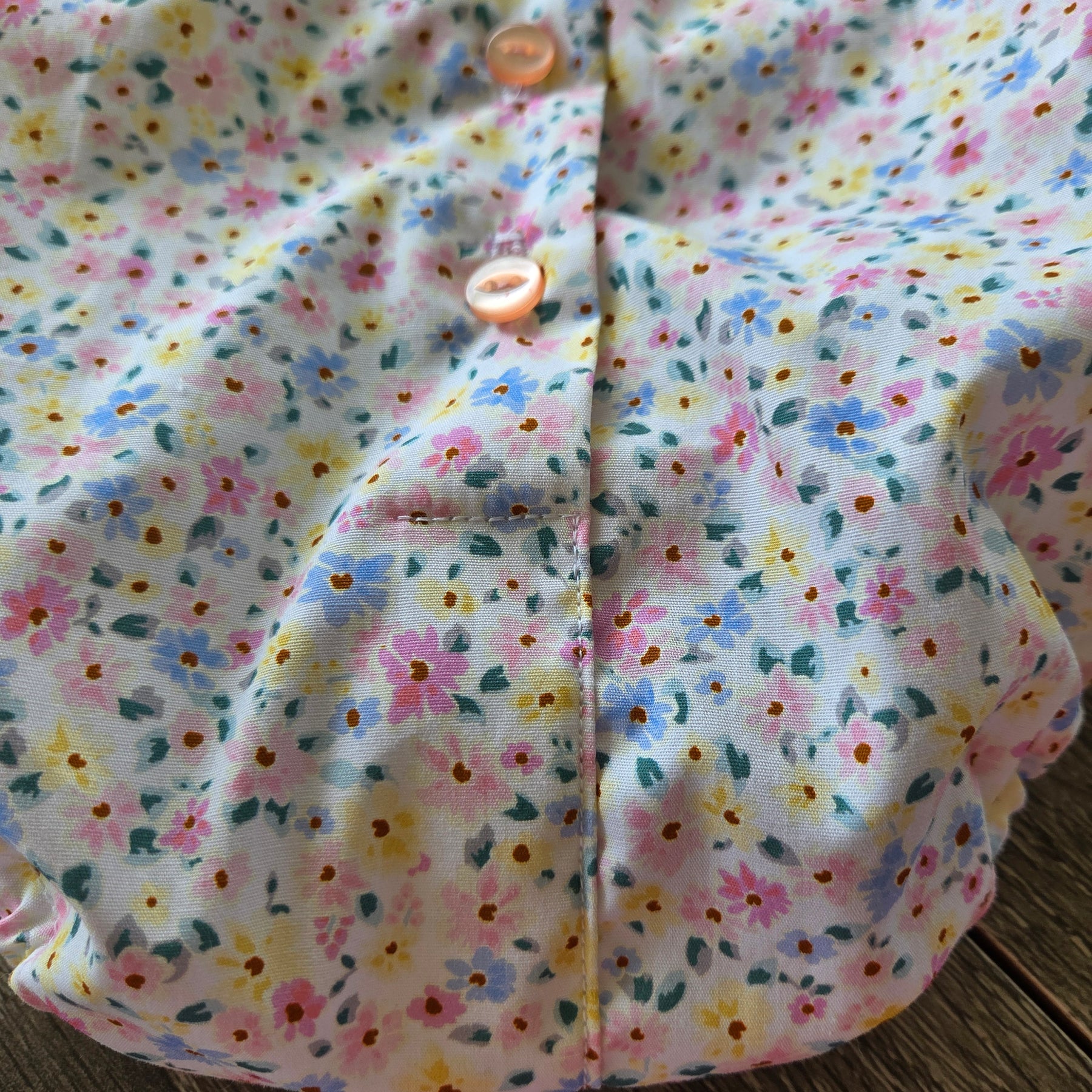 "Sweet Daisy Days" Romper & Head Bow - Size 6-9 Months
