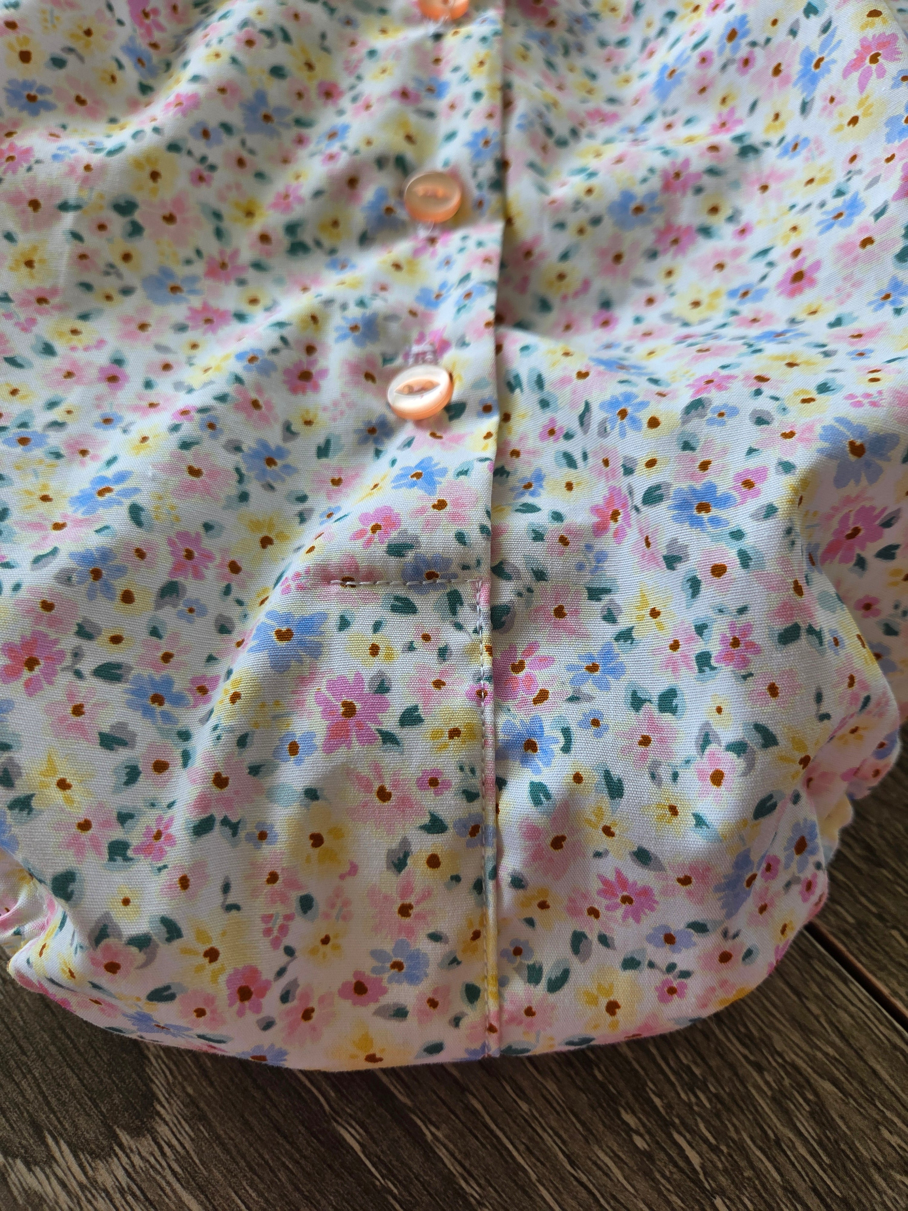 "Sweet Daisy Days" Romper & Head Bow - Size 6-9 Months