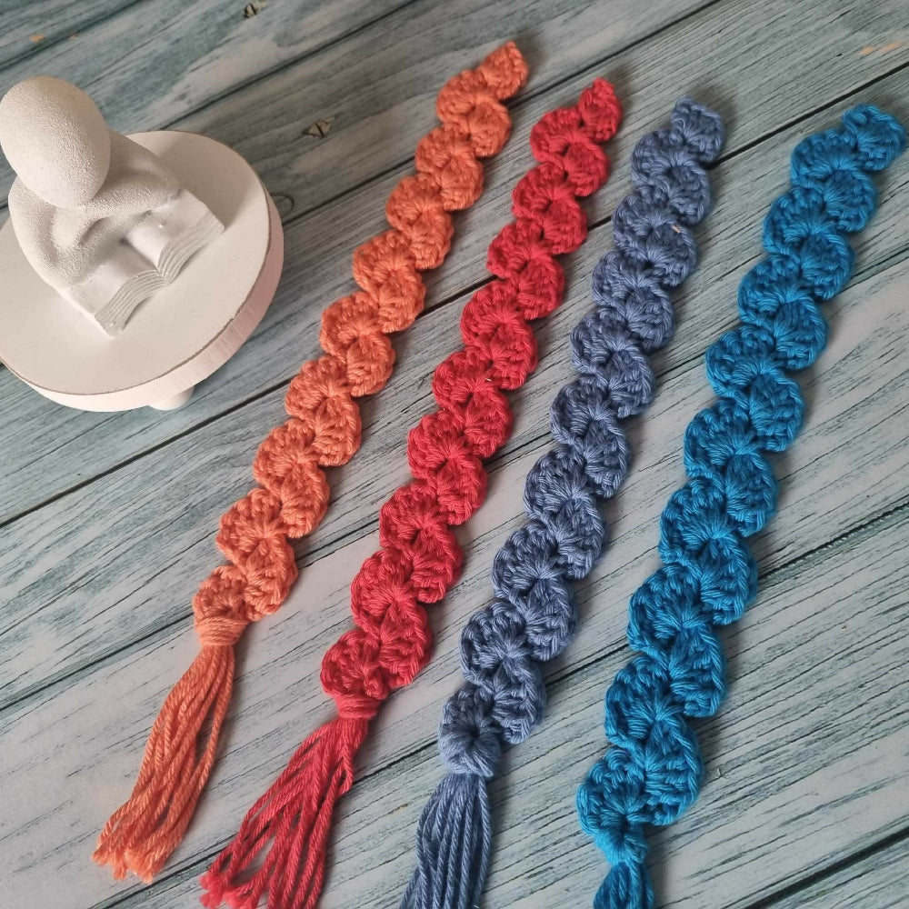 Crochet Bookmark | Blue | Handmade Bookmark
