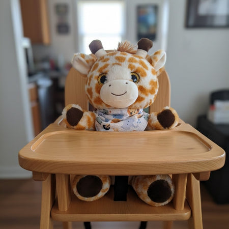 Double sided flannelette baby bandana bib