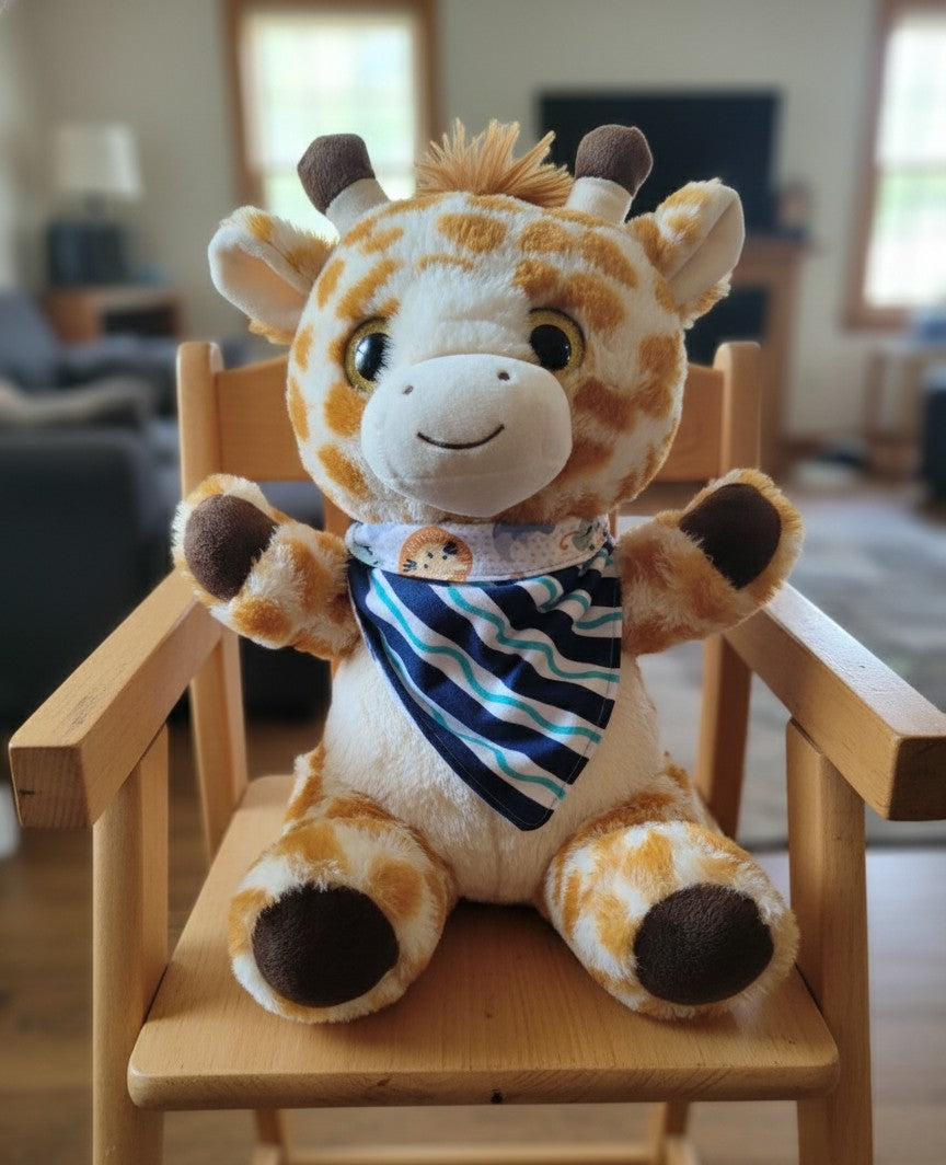 Double sided flannelette baby bandana bib