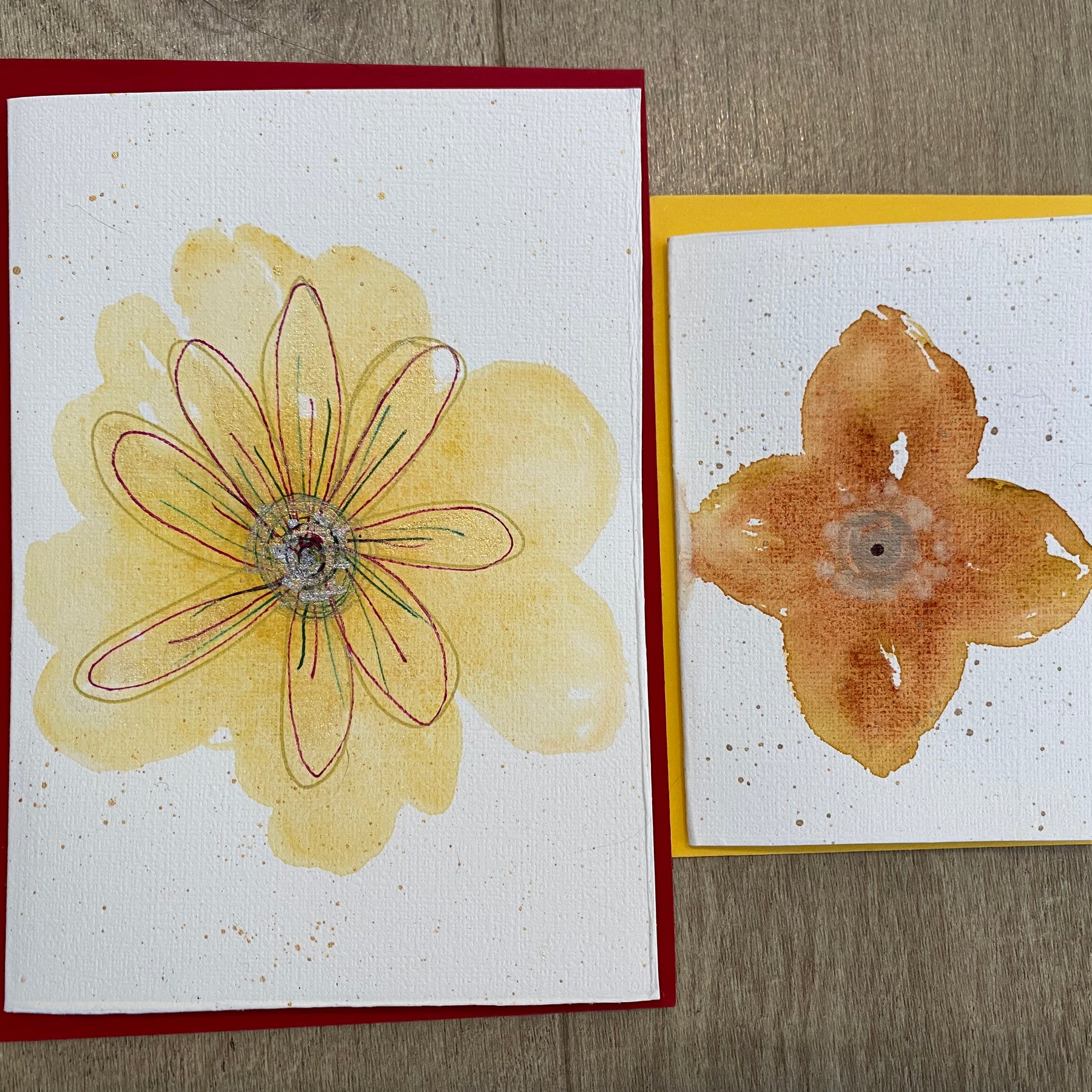 All Occasion Gift Bag – 6 Hand Painted Cards & Bookmarks plus a Pair of Earrings!