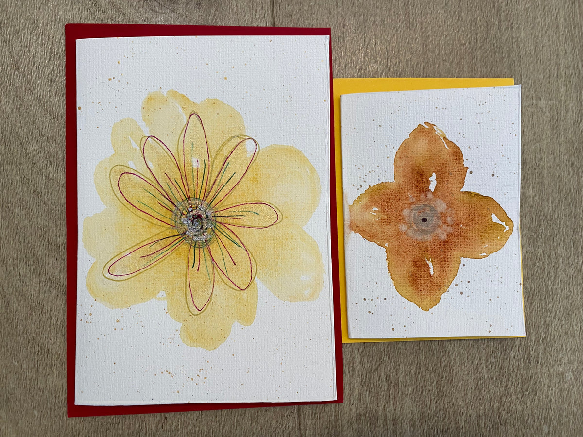 All Occasion Gift Bag – 6 Hand Painted Cards & Bookmarks plus a Pair of Earrings!