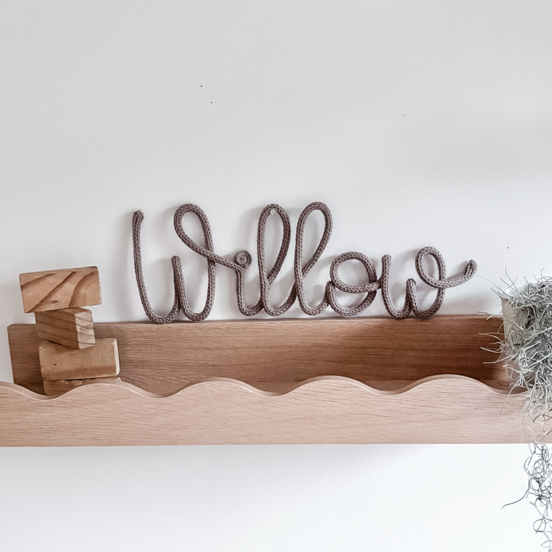 Knitted Name Sign Customisable