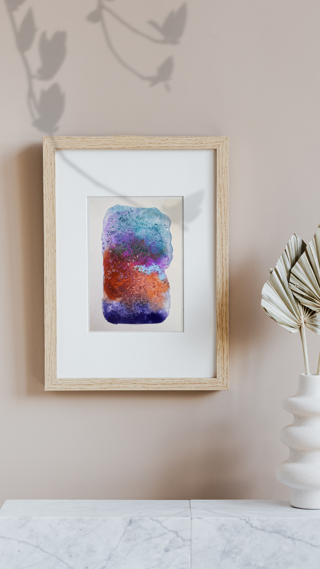 Liminal Light is an original abstract watercolour