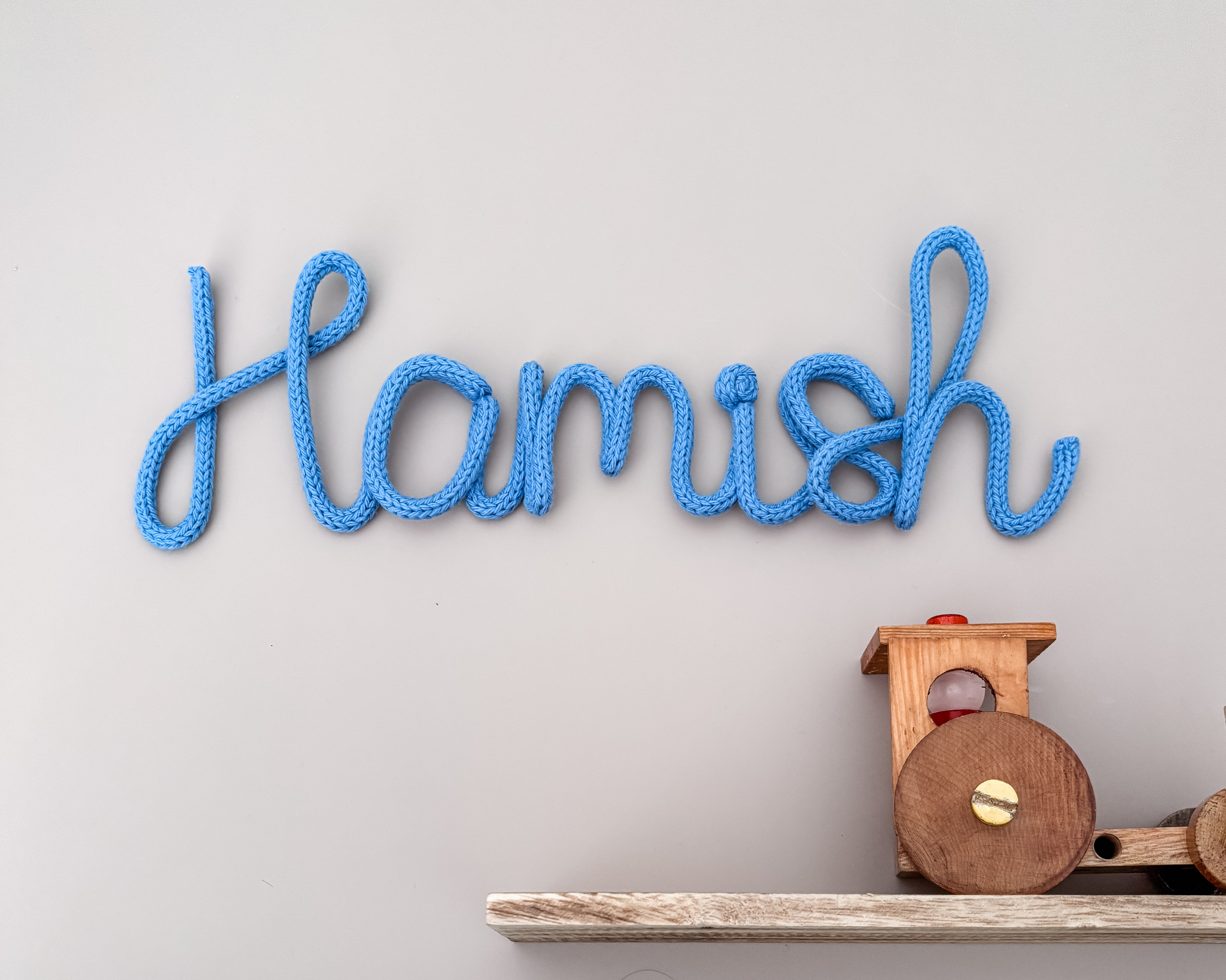 Knitted Name Sign Customisable
