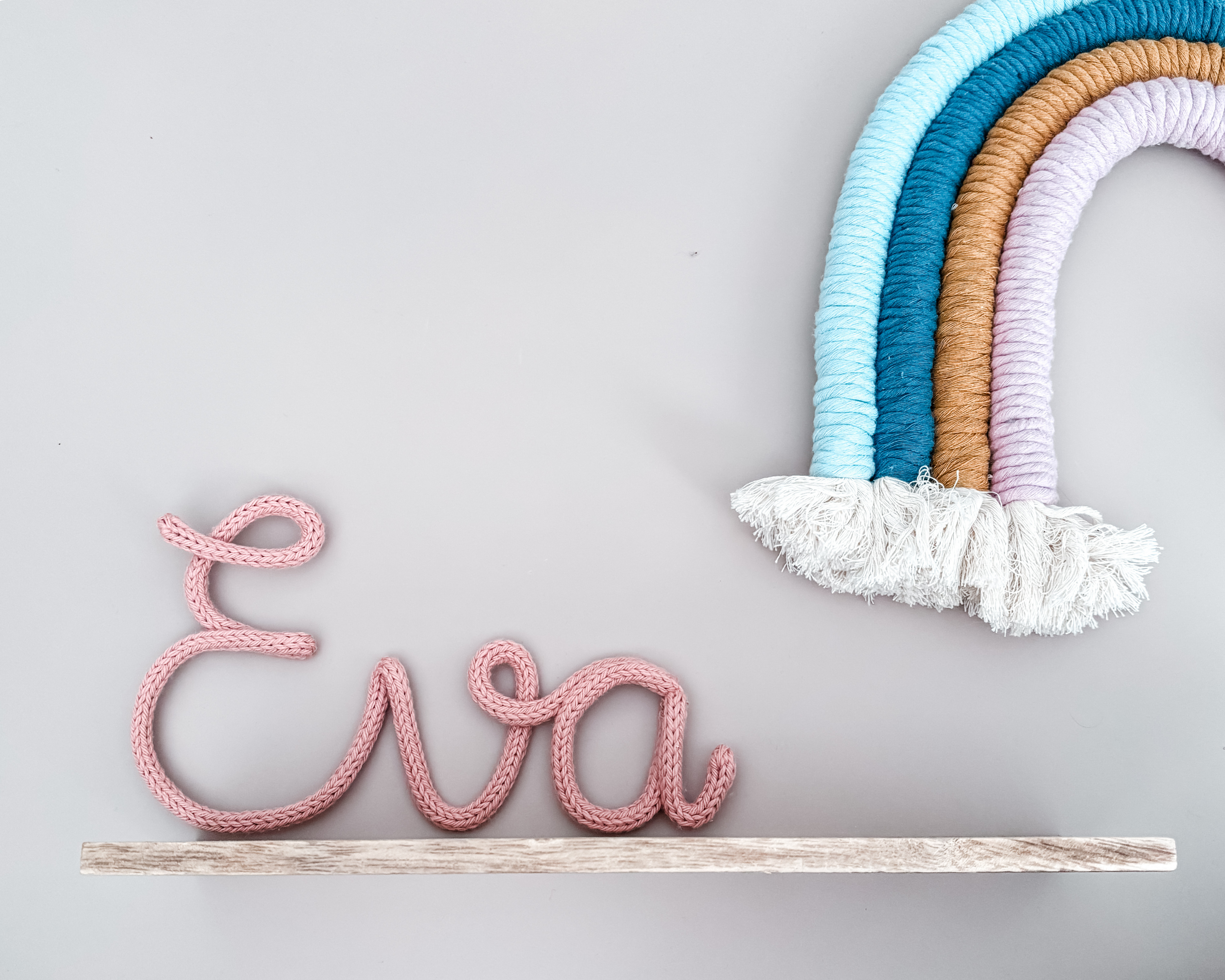 Knitted Name Sign Customisable
