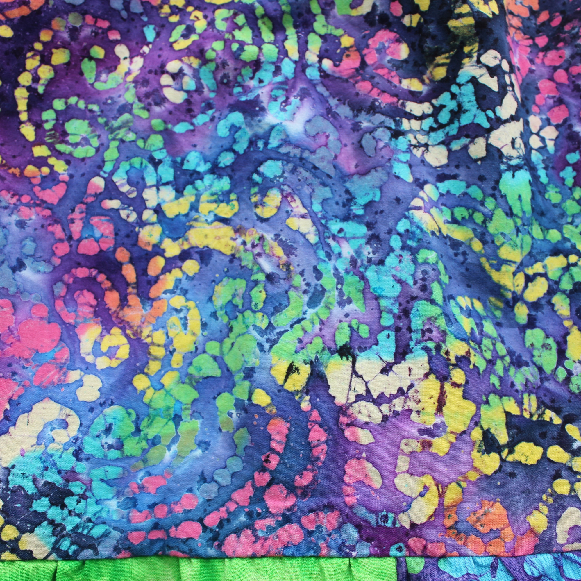 Womens Maxi Skirt, Size Small, Multicoloured Batiks.