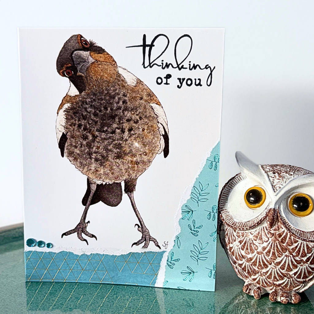Maverick magpie "Thinking of you" card