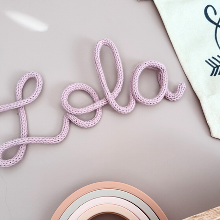Knitted Name Sign Customisable