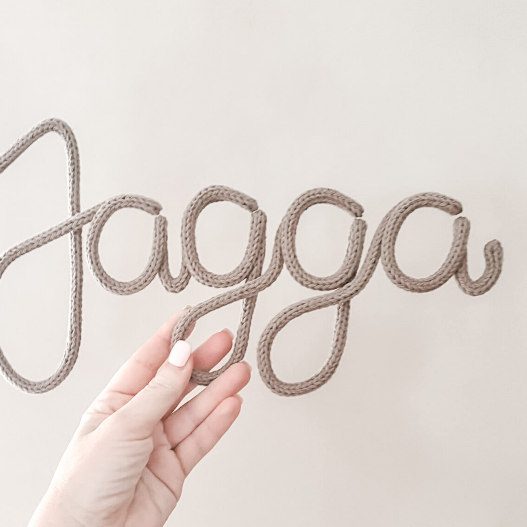 Knitted Name Sign Customisable