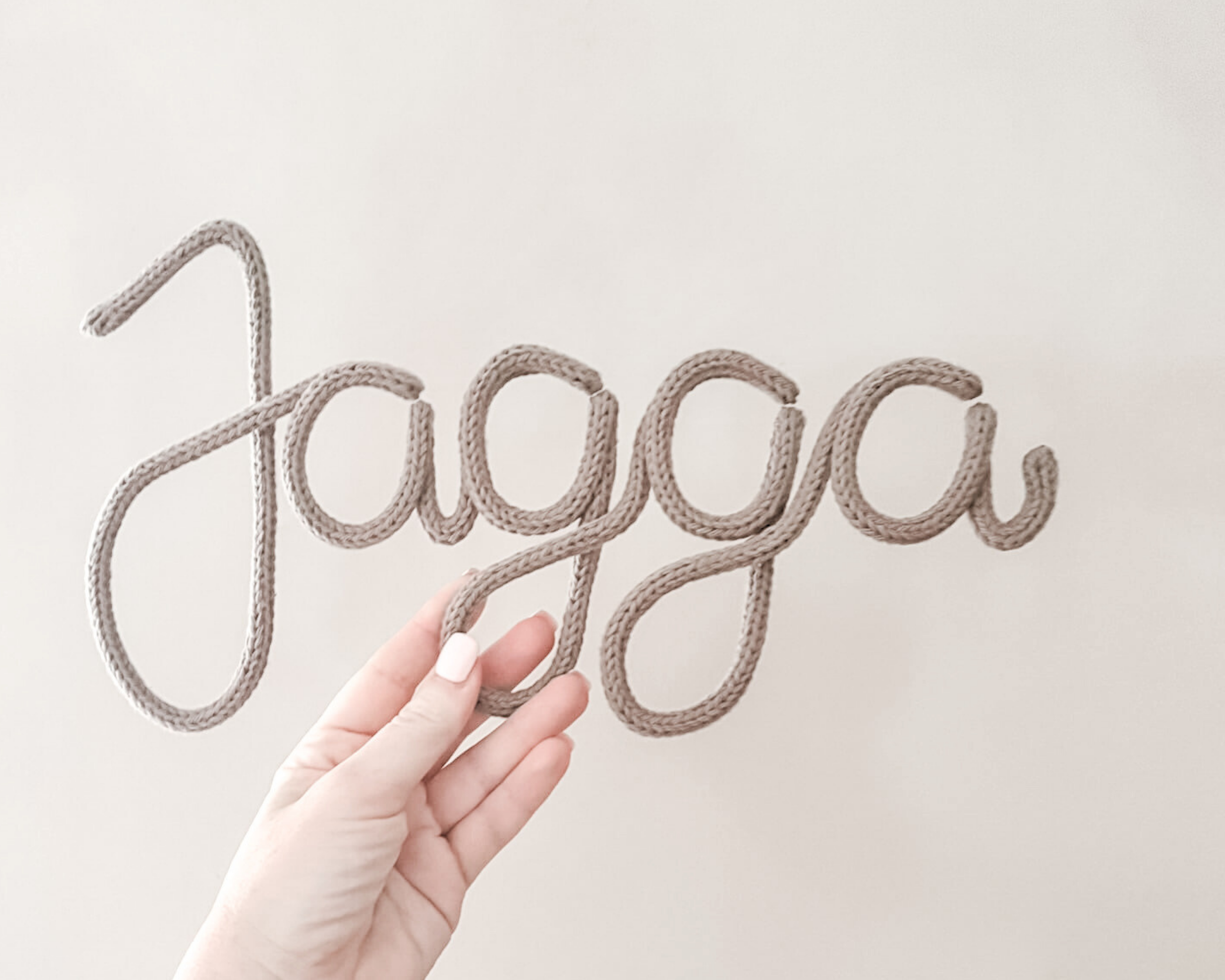 Knitted Name Sign Customisable