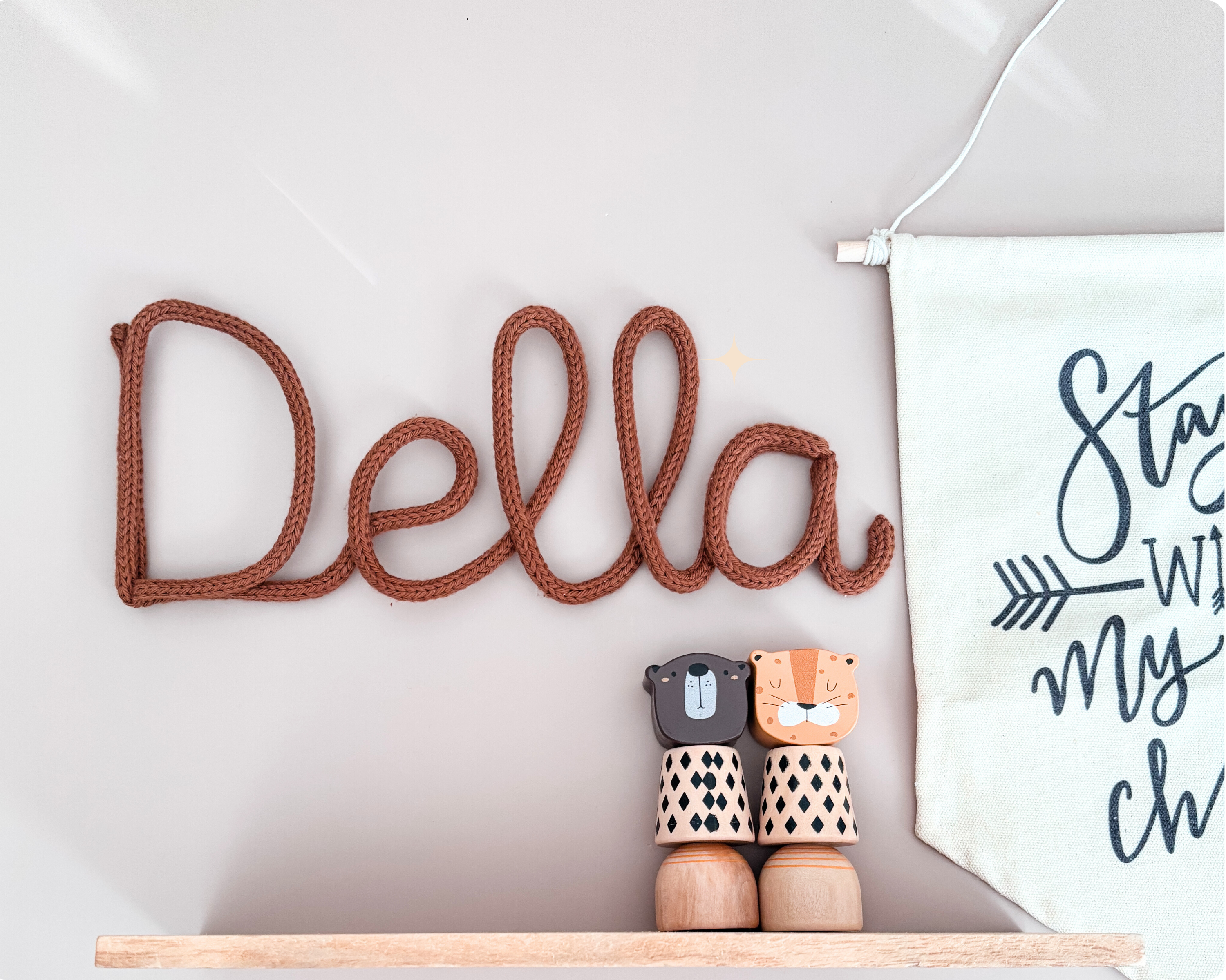 Knitted Name Sign Customisable