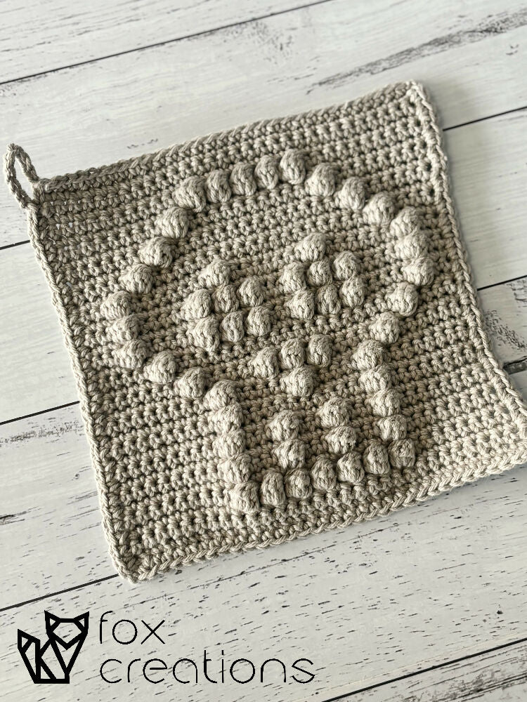 Skull Washcloth Crochet Pattern