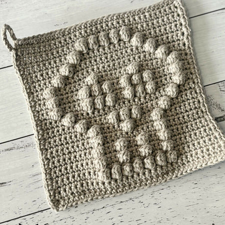 Skull Washcloth Crochet Pattern