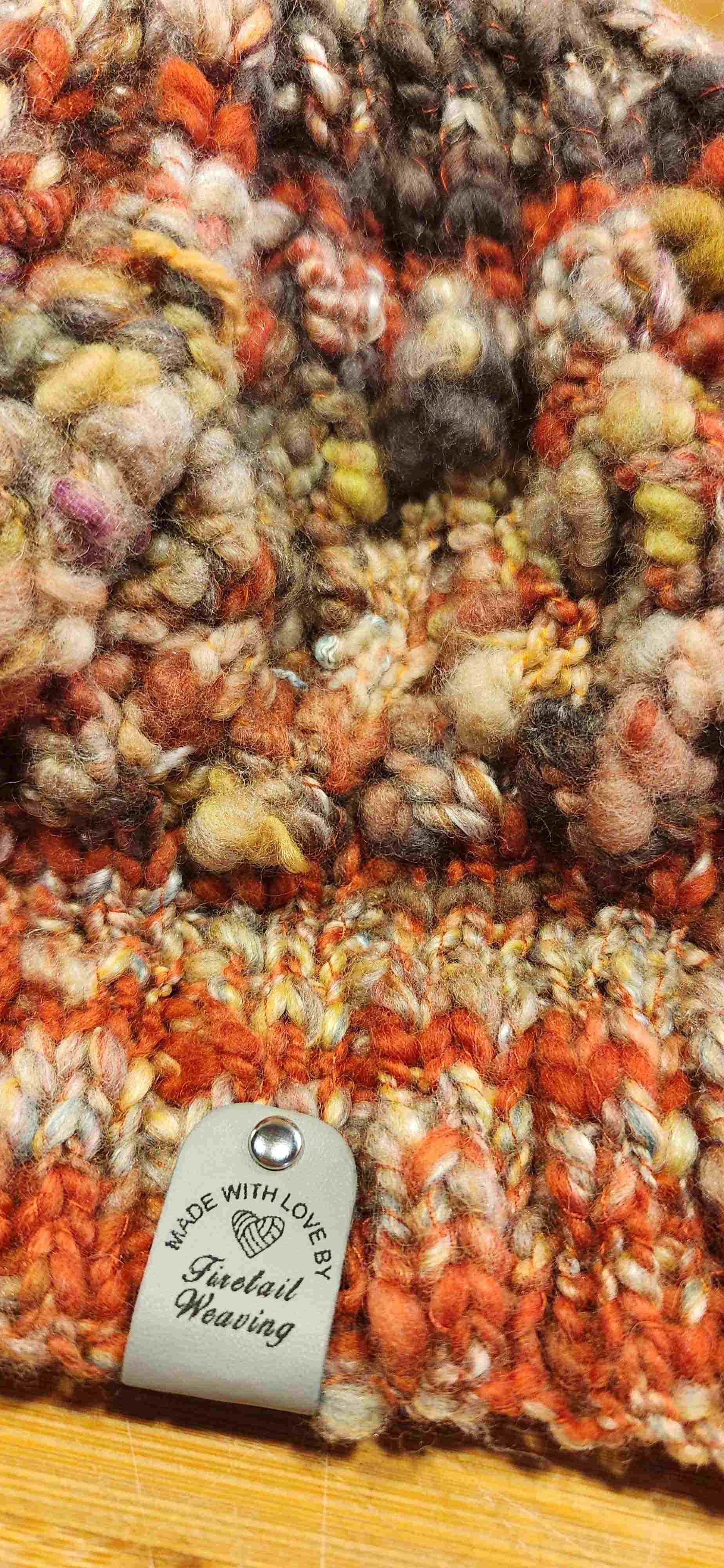 Chunky Hand Spun & Knitted Beanie