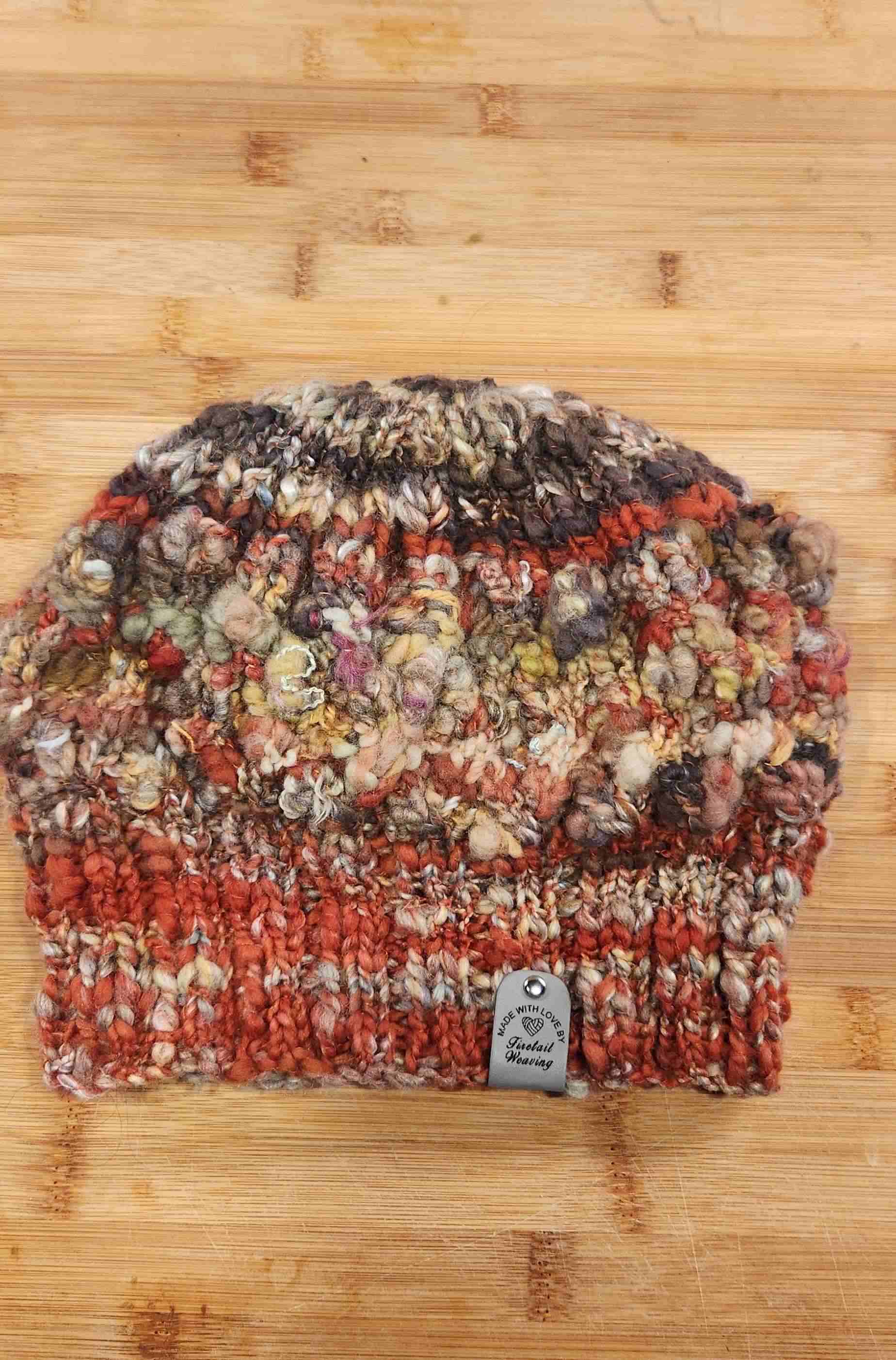 Chunky Hand Spun & Knitted Beanie