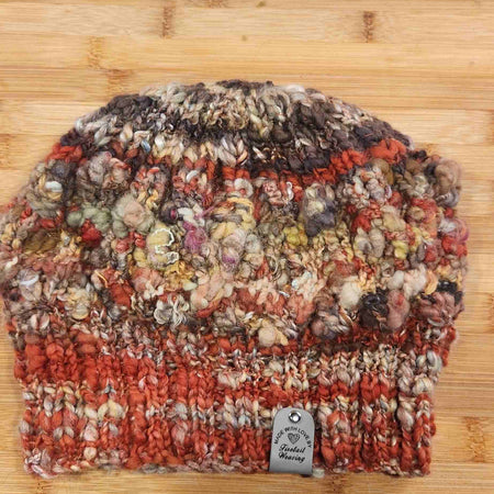 Chunky Hand Spun & Knitted Beanie