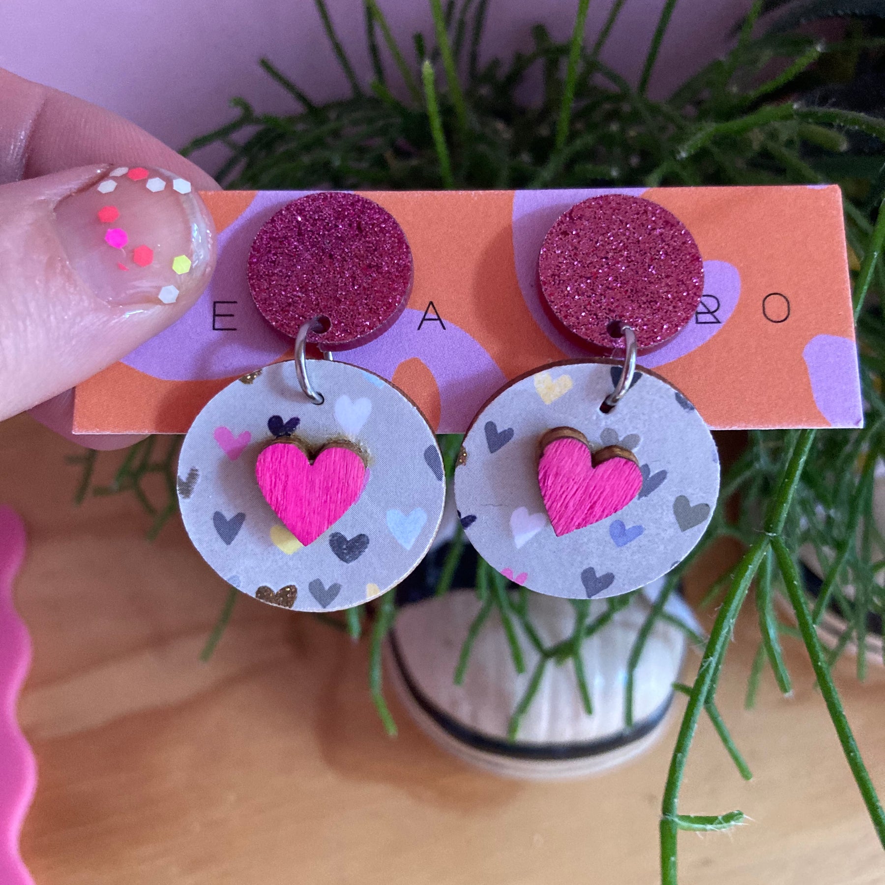 Lots of hearts earrings