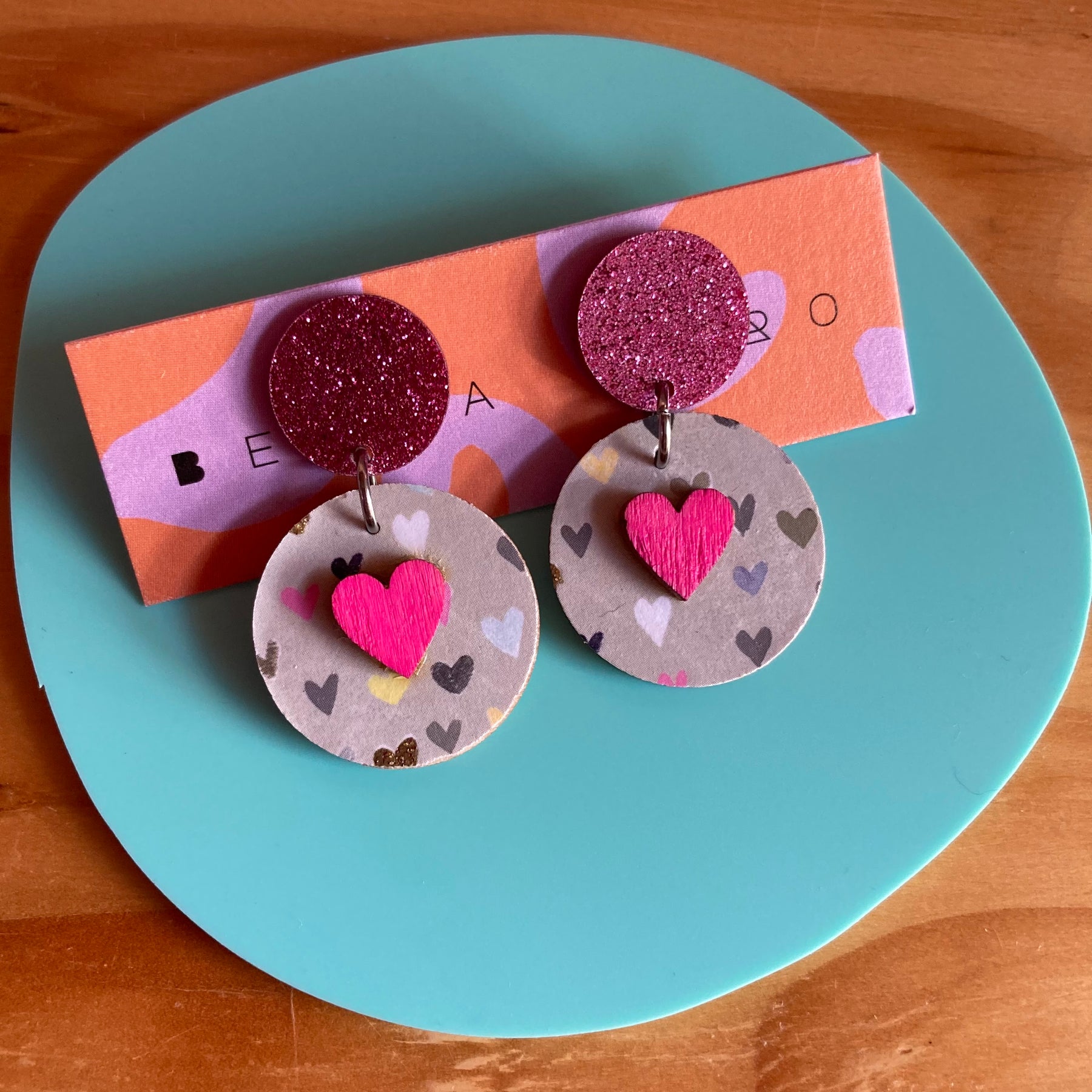 Lots of hearts earrings