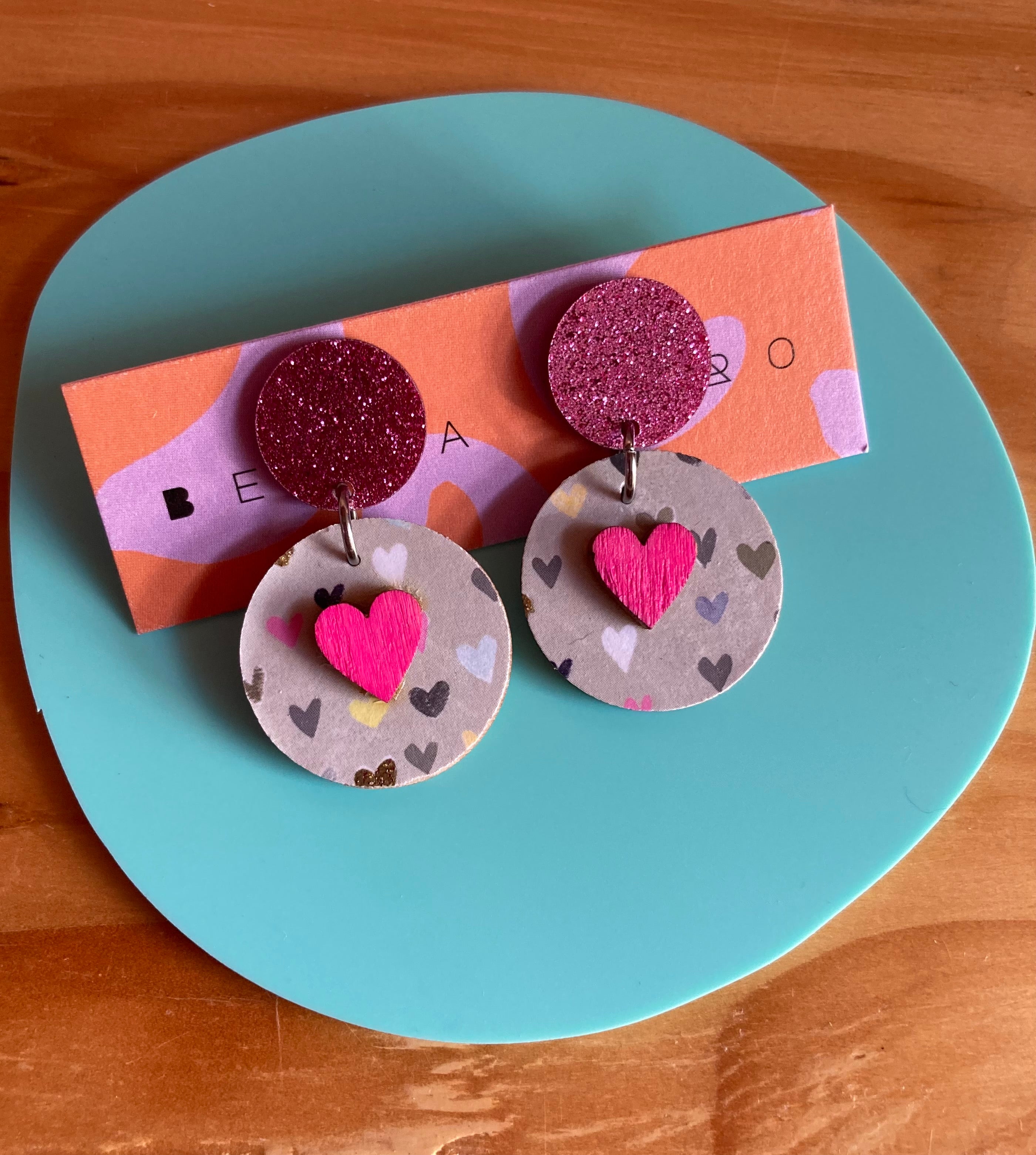 Lots of hearts earrings