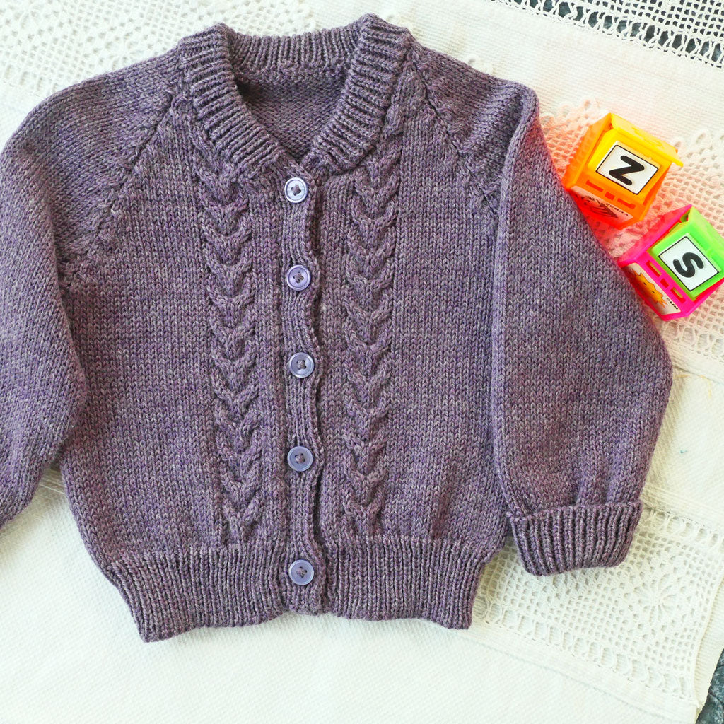 Cardigan size 1-2, handmade, wool, free shipping