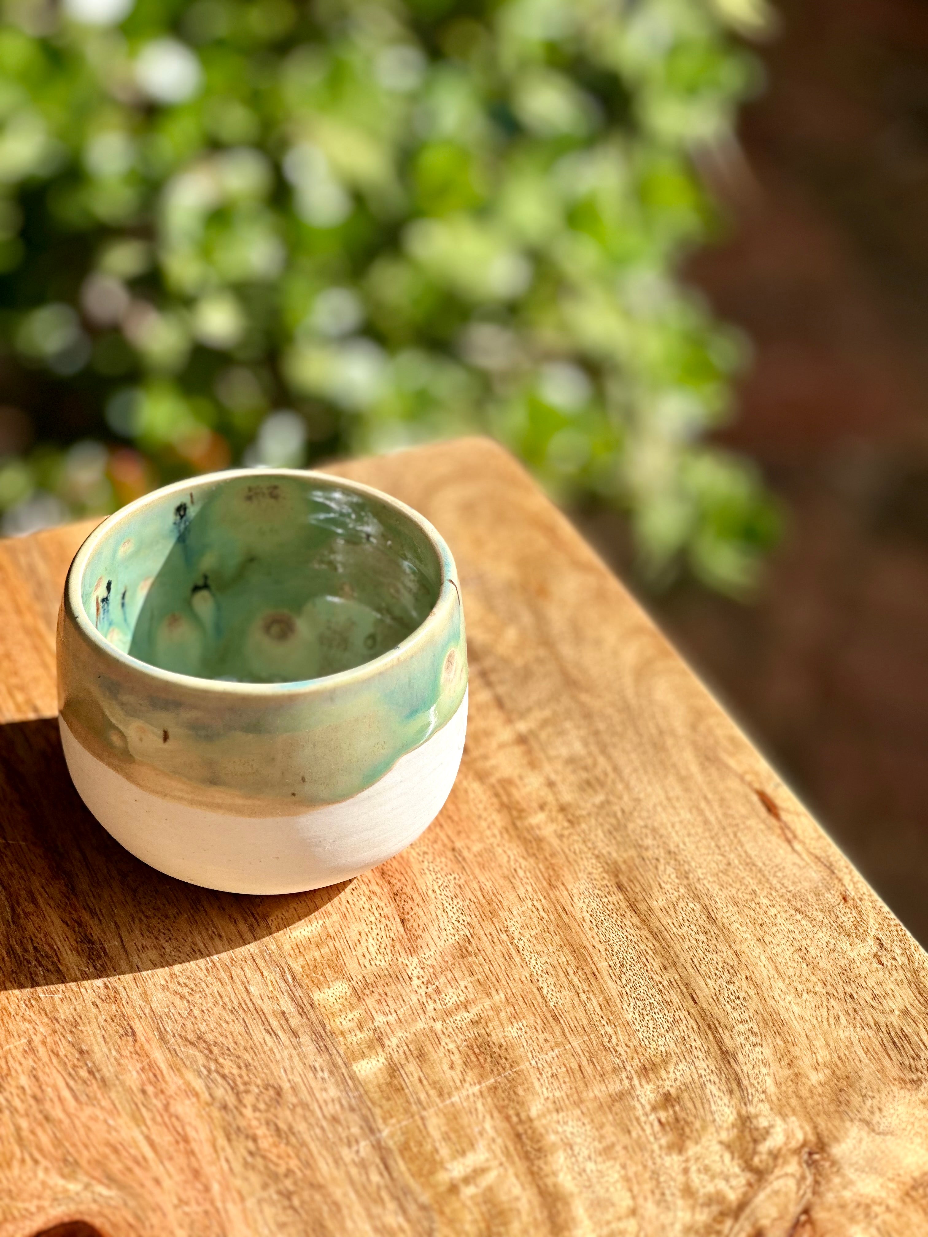 Bowl, Tumbler, Set | Porcelain | Handmade Ceramic Tableware | Wildflowers