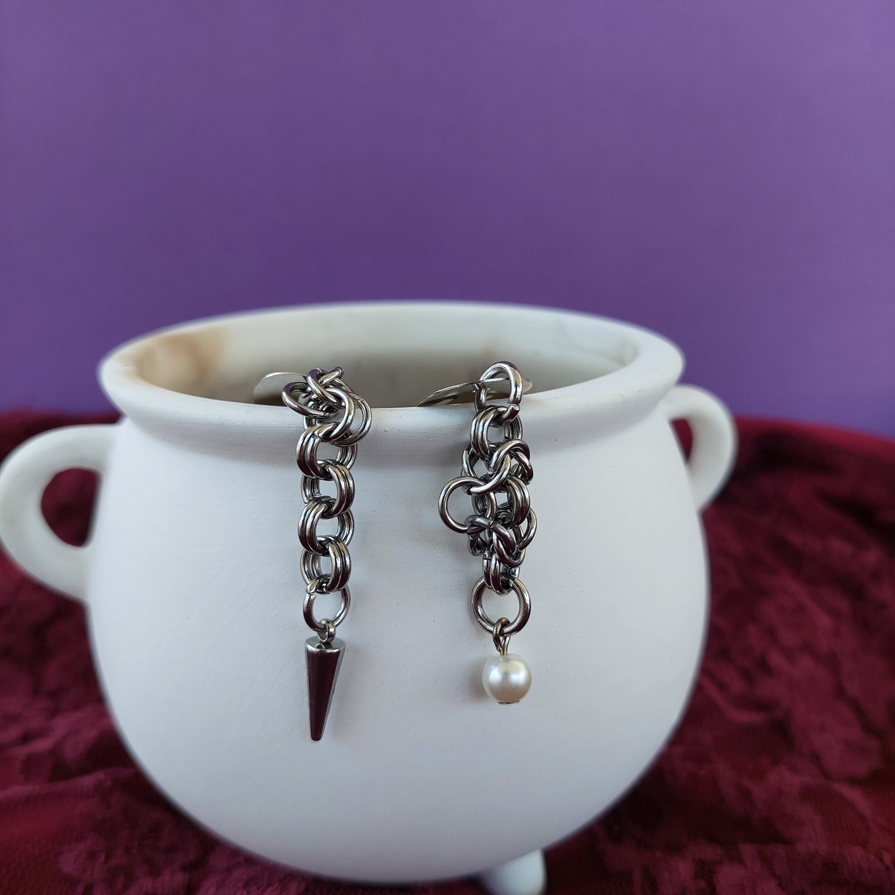 Chainmaille hairclips set