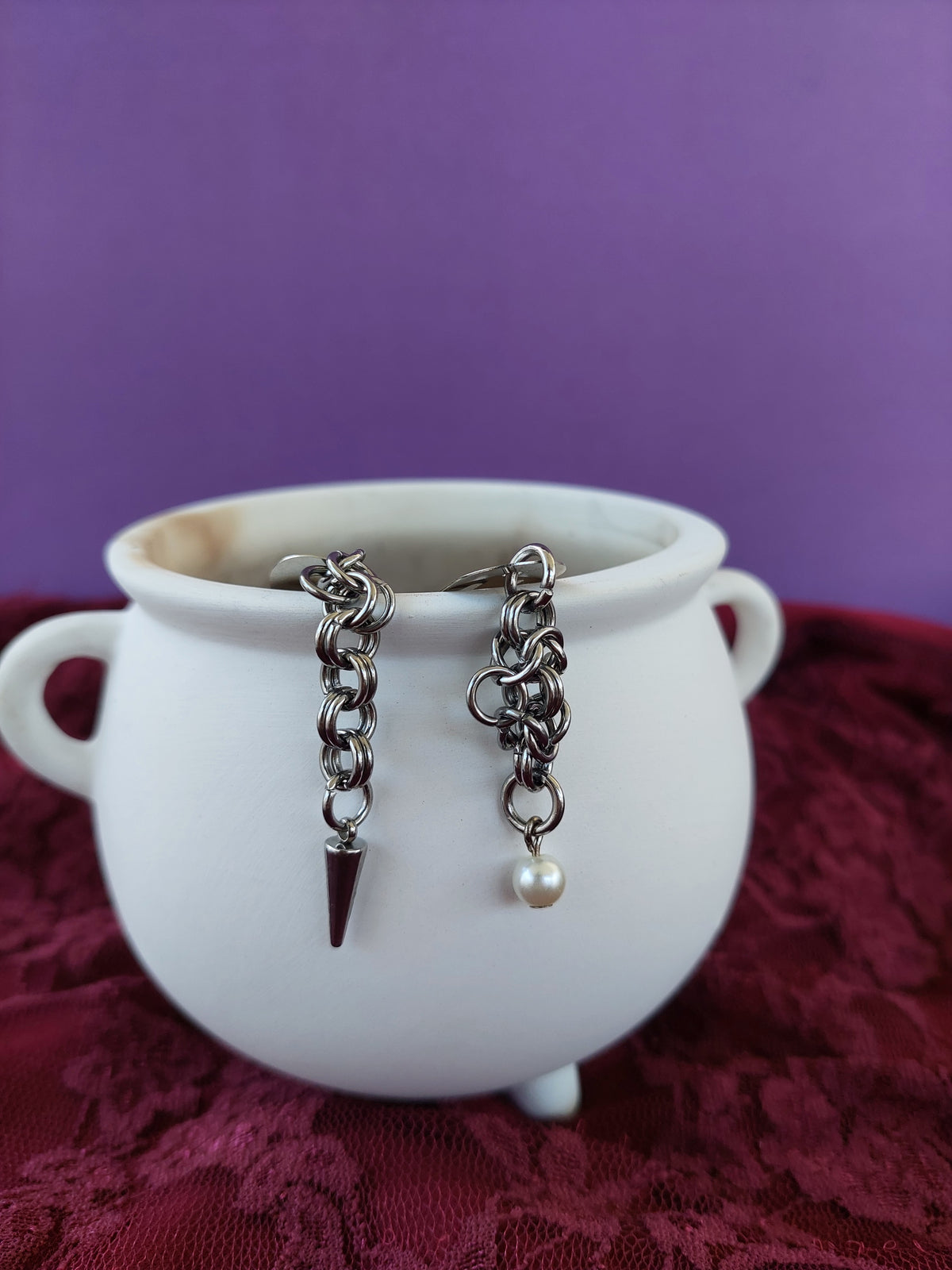 Chainmaille hairclips set