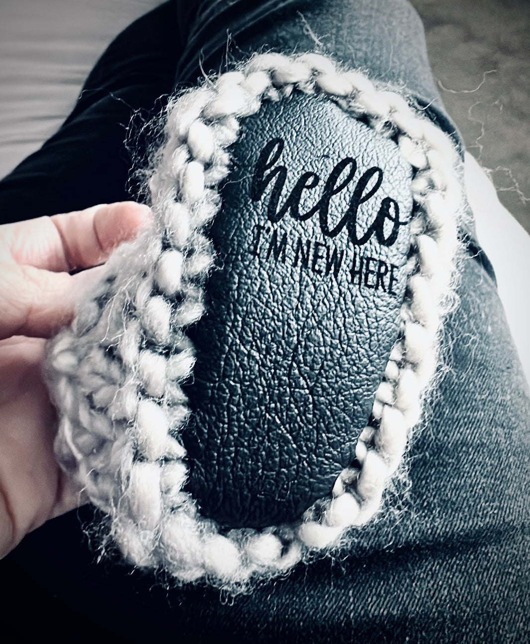 Baby merino & embossed leather booties