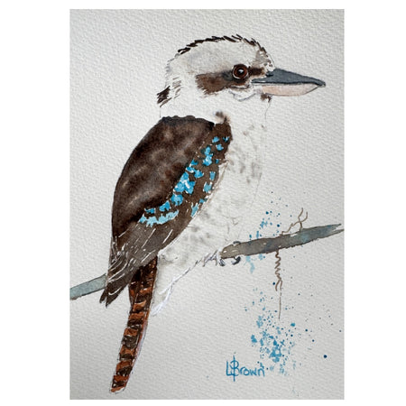 Mini Me #205 Kookaburra Original Watercolour Painting